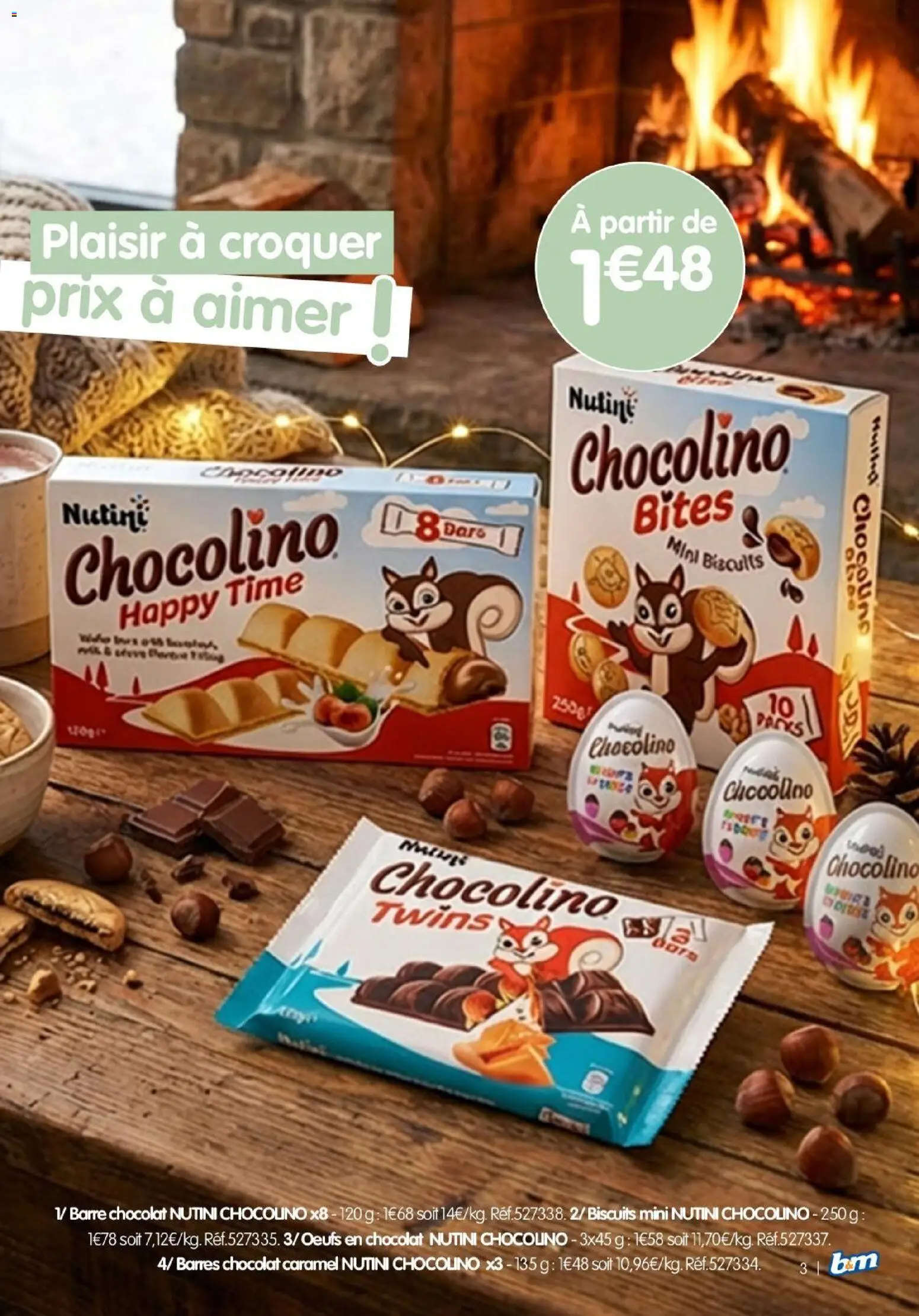 {H1} | Page: 3 | Produits: Chocolat, Biscuits