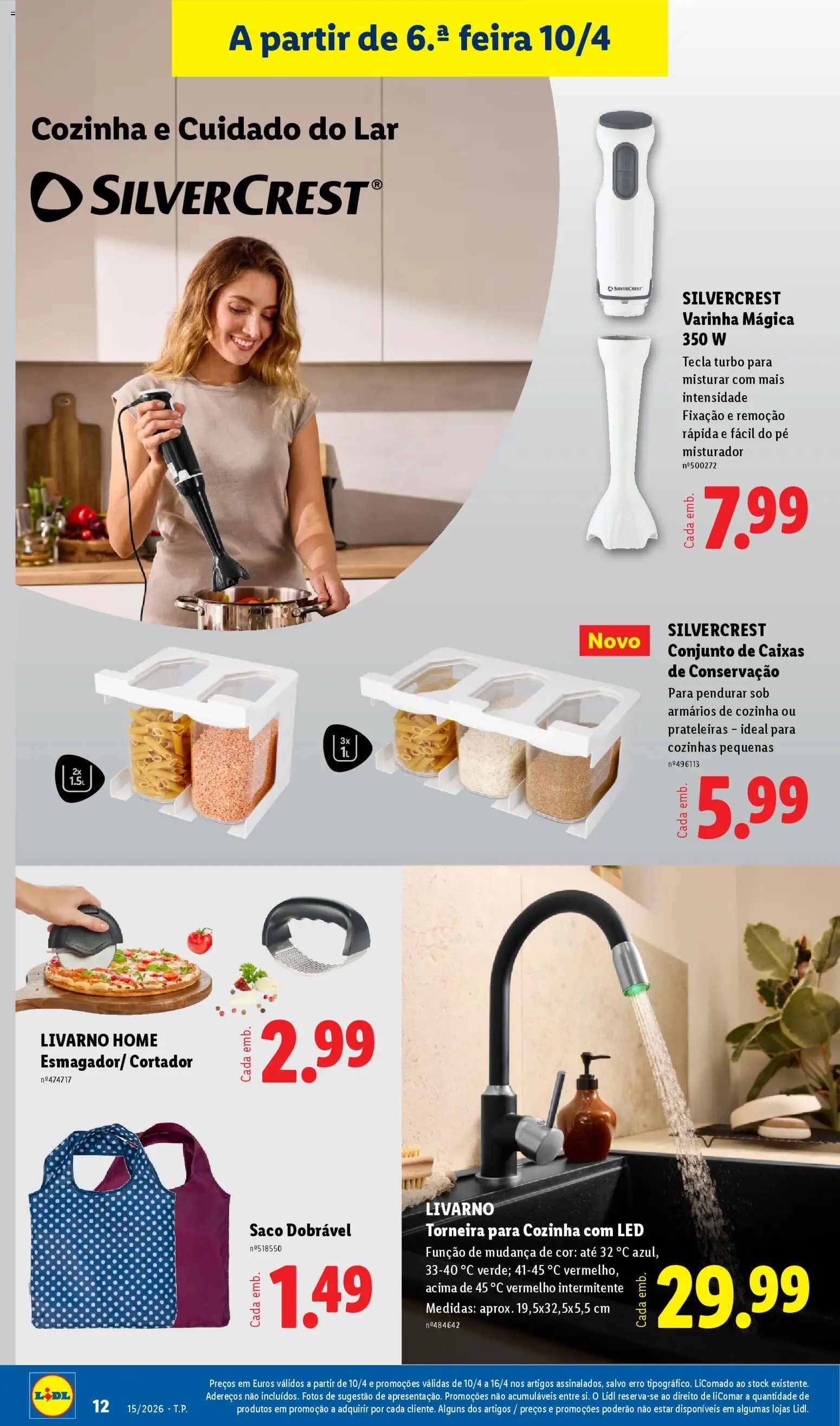Lidl Novidades │ válido de 06.04.2026 | Página: 12 | Produtos: Cortador, Torneira