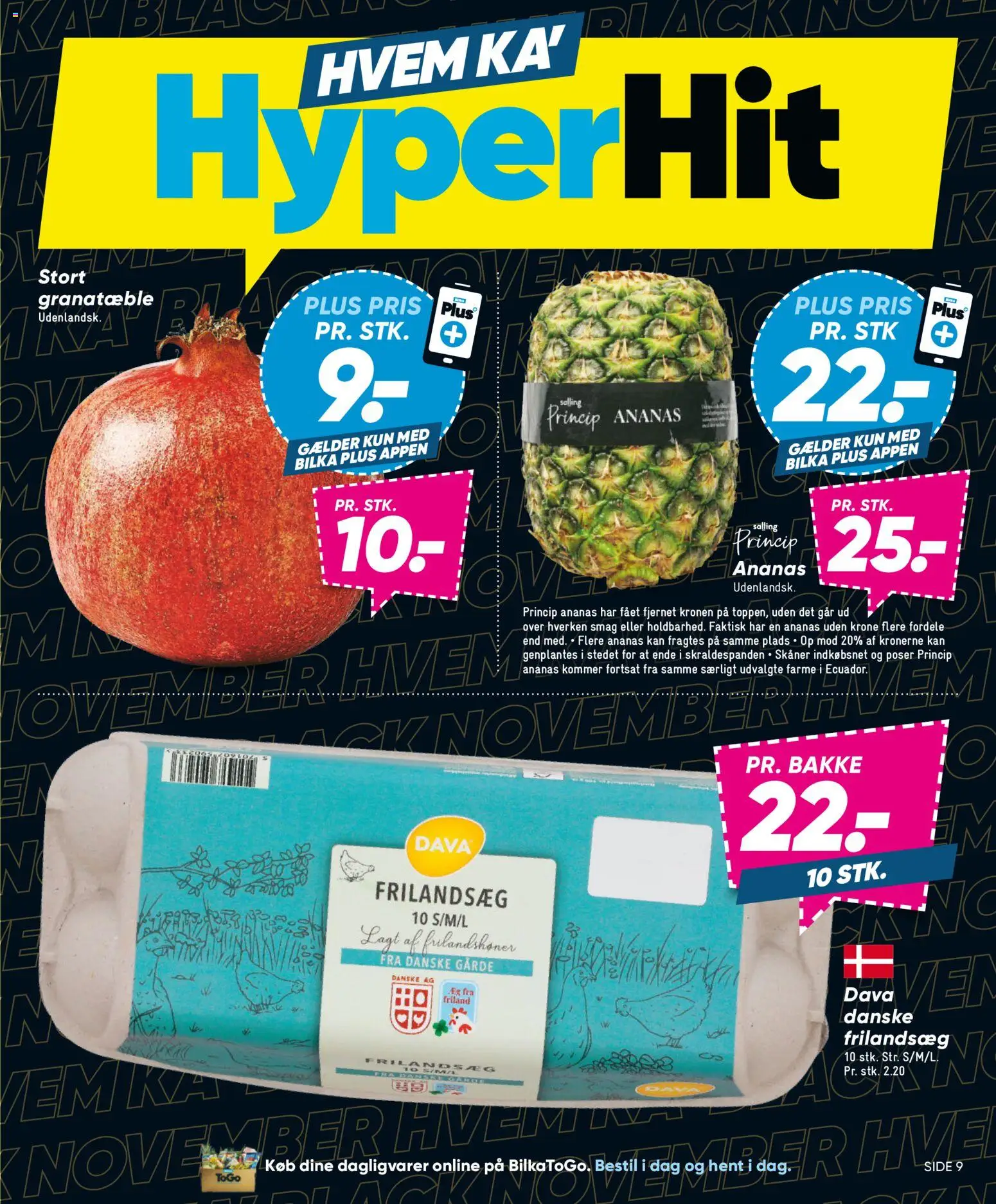 Bilka tilbudsavis – gyldig fra 31.10.2025 | Side: 9 | Produkter: Ananas