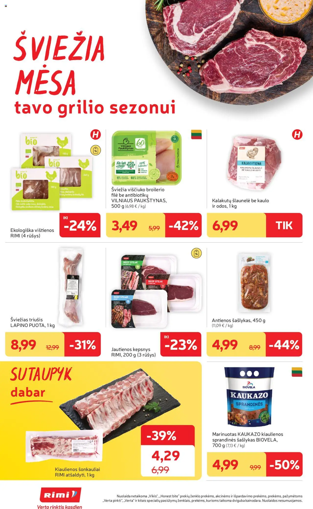 Rimi - Leidinys│galioja nuo 22.07.2025 | Puslapis: 4 | Prekių: Vištienos, Kiaulienos, Jautienos