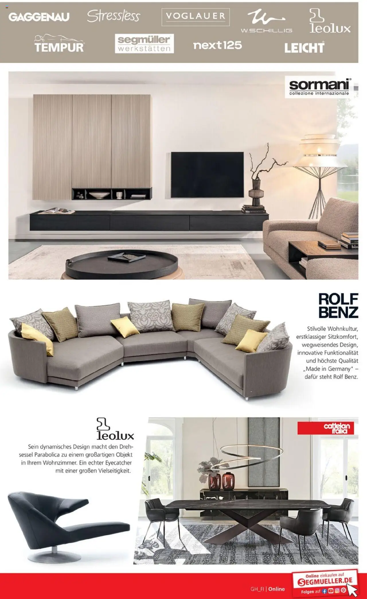 Segmüller Wohndesign – gültig ab 27.09.2025 | Seite: 33 | Produkte: Sessel