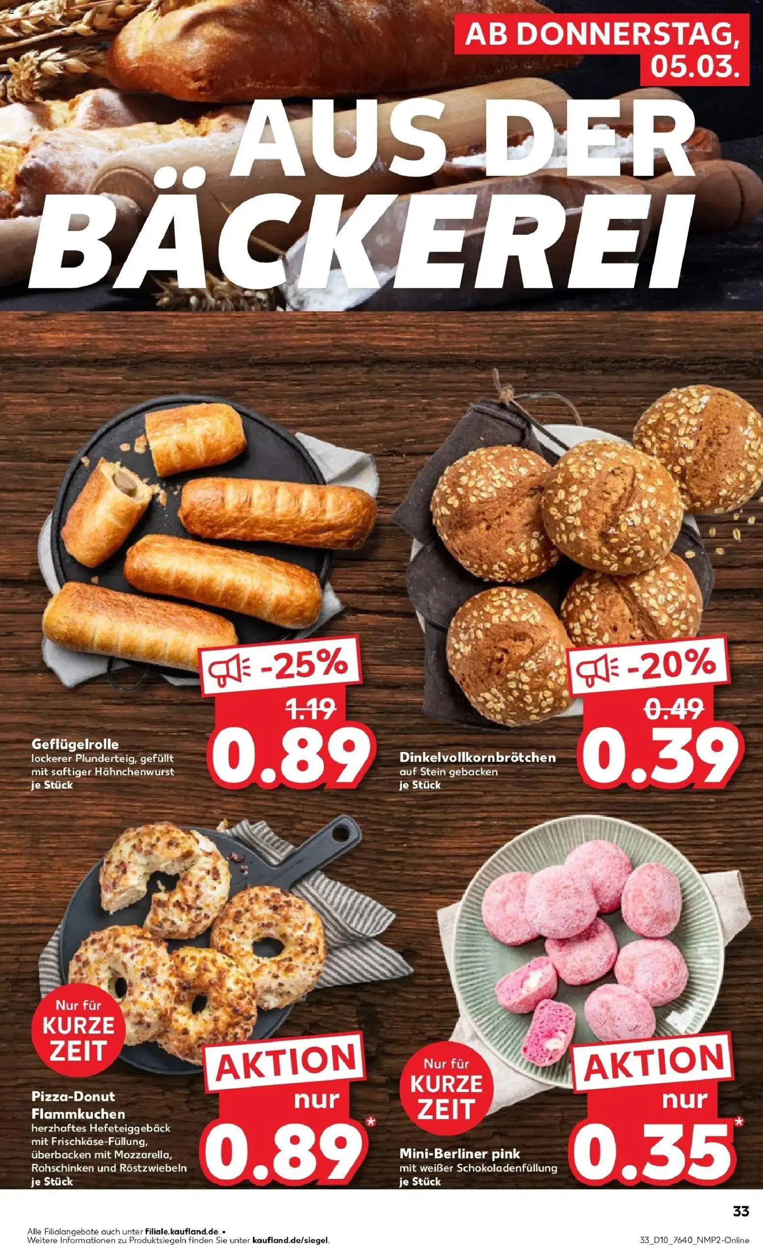Kaufland Prospekt Herne	 – gültig ab 02.03.2026 | Seite: 45 | Produkte: Bäckerei