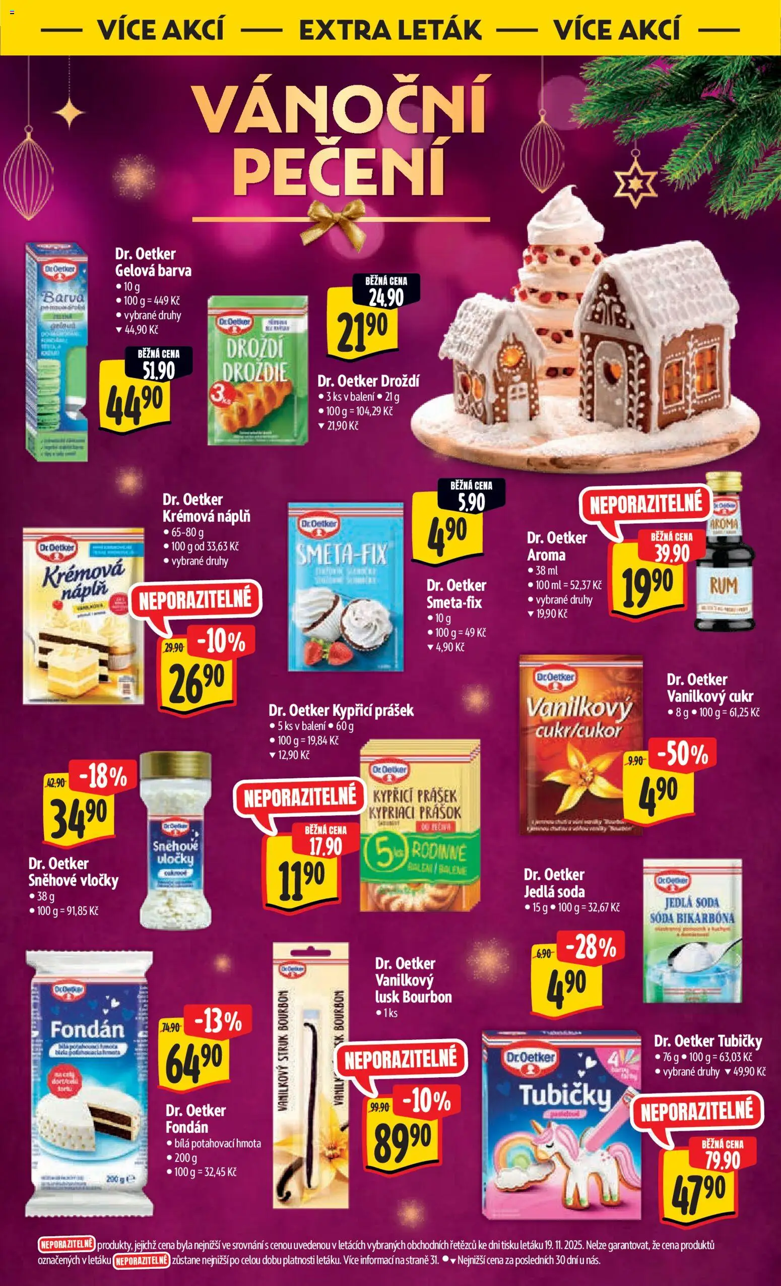 Albert leták - Hypermarket od 26.11.2025 | Strana: 46 | Produkty: Bourbon, Vanilkový cukr, Jedlá soda, Droždí