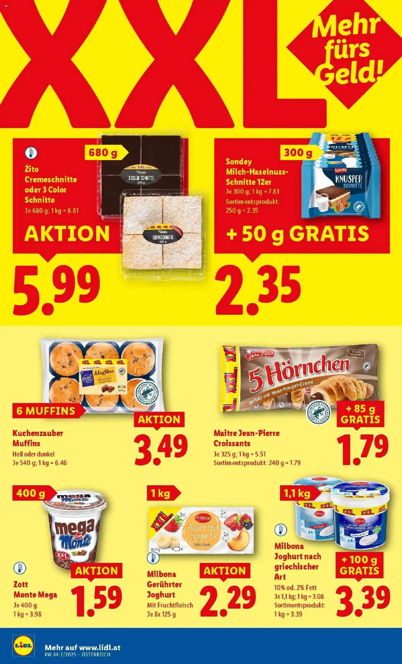 Lidl Flugblatt - Fohnsdorf, Neunkirchen, Graz gültig ab 30.10.2025 | Seite: 14 | Produkte: Sahne, Joghurt