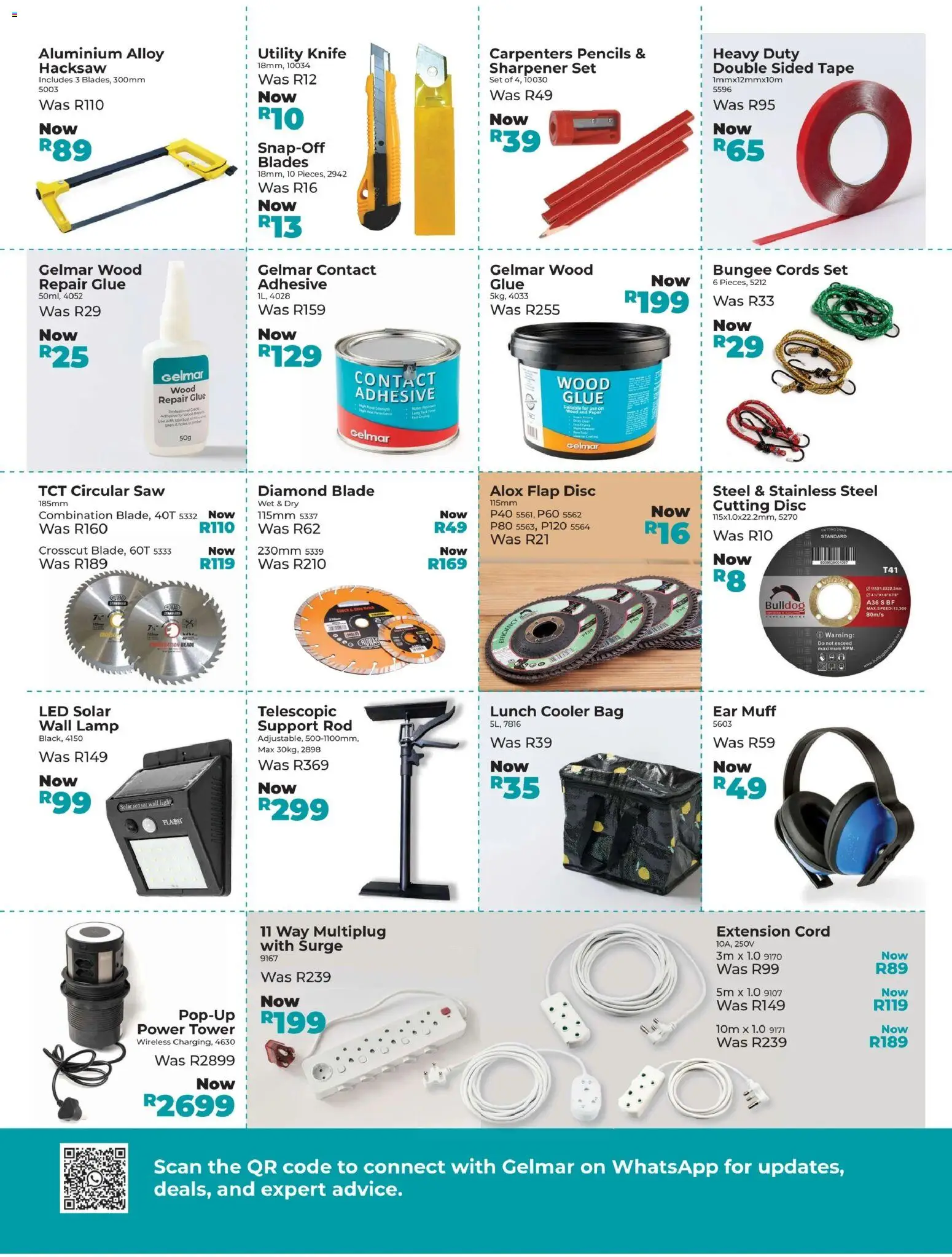 New Gelmar catalogue – valid from 16.01.2026 | Page: 2 | Products: Bag, Light, Hacksaw, Tape