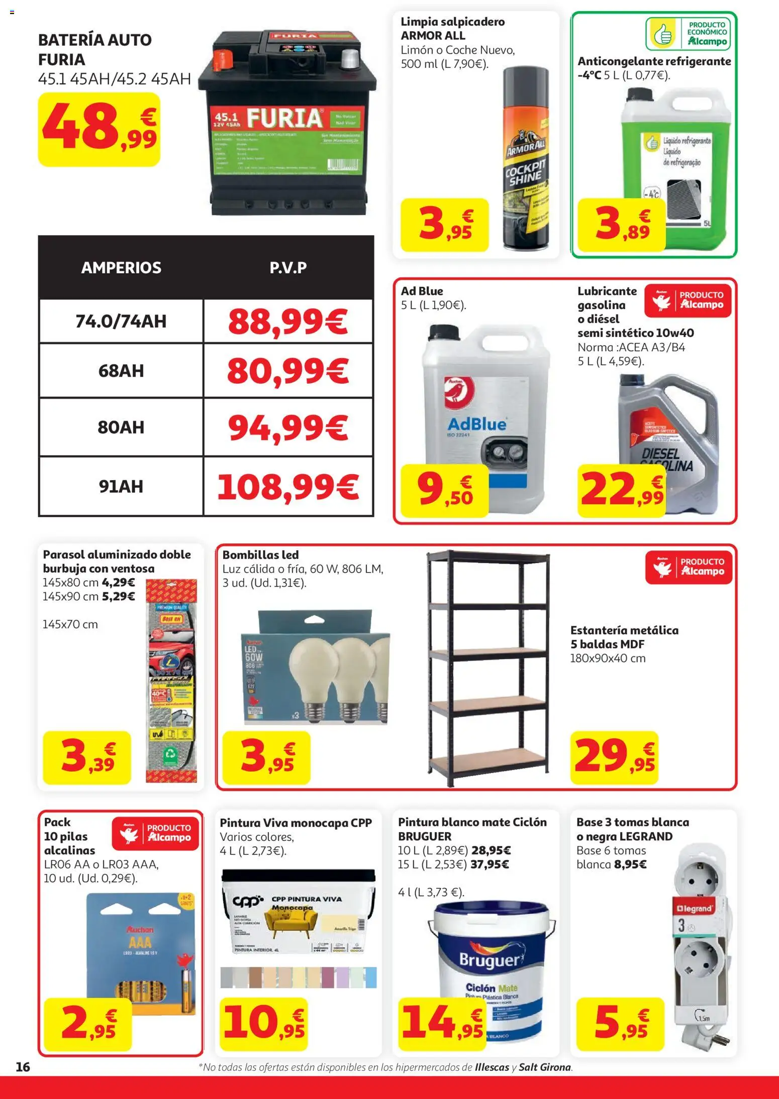 Alcampo HP Catalan │ válido desde el 21.04.2026 | Página: 16 | Productos: Noodles αυγού, Batería