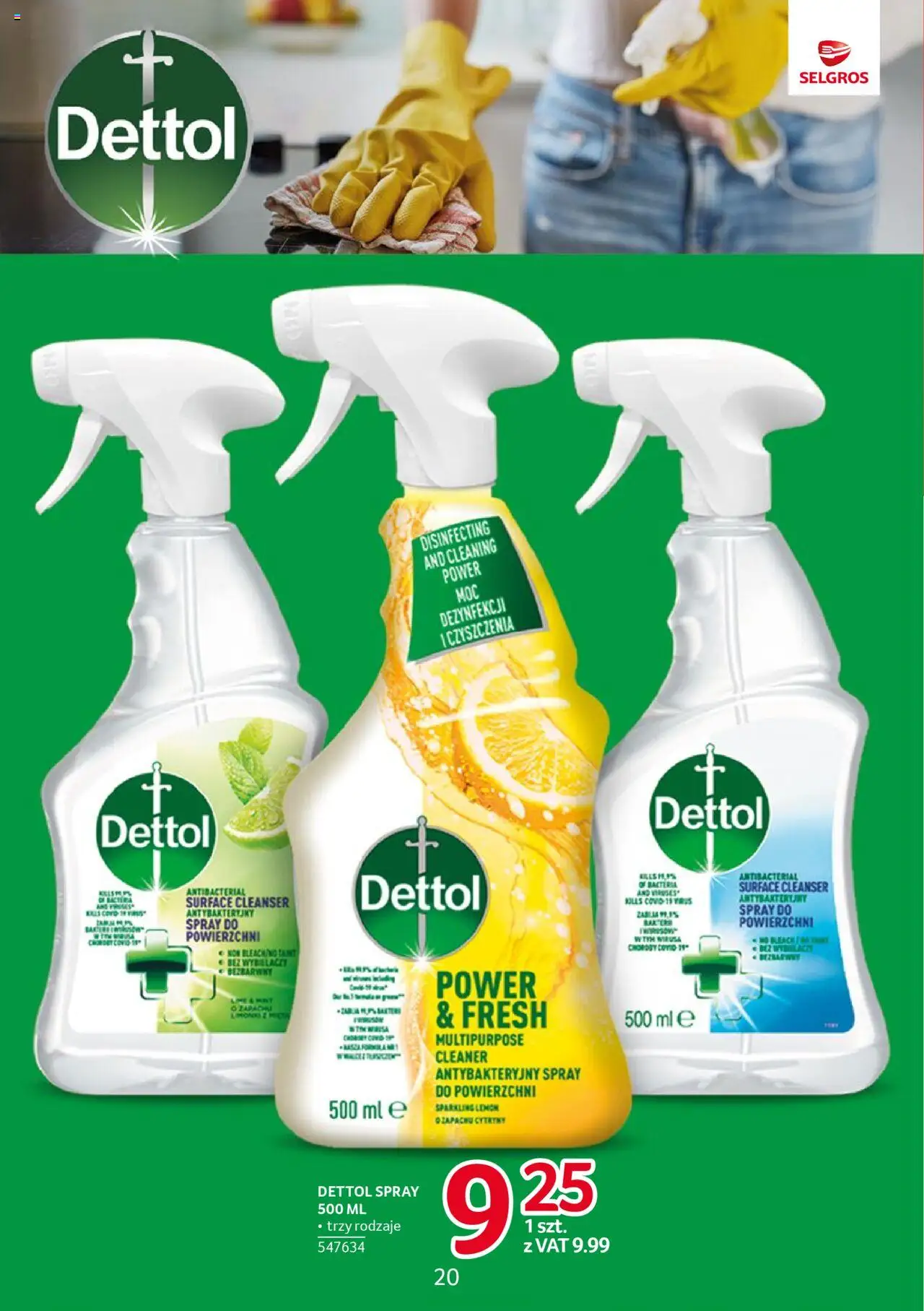 Selgros cash&carry Gazetka - Markowe produkty od 23.10.2025 | Strona: 20 | Produkty: Cleaner, Cytryny