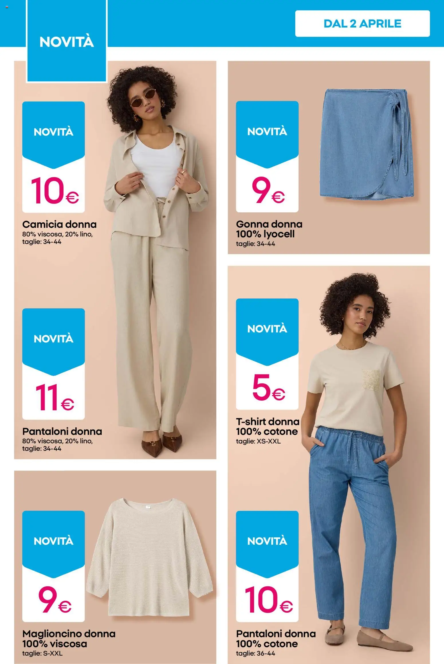 Volantino Pepco del 02.04.2026 | Pagina: 8 | Prodotti: Camicia, Pantaloni, Gonna