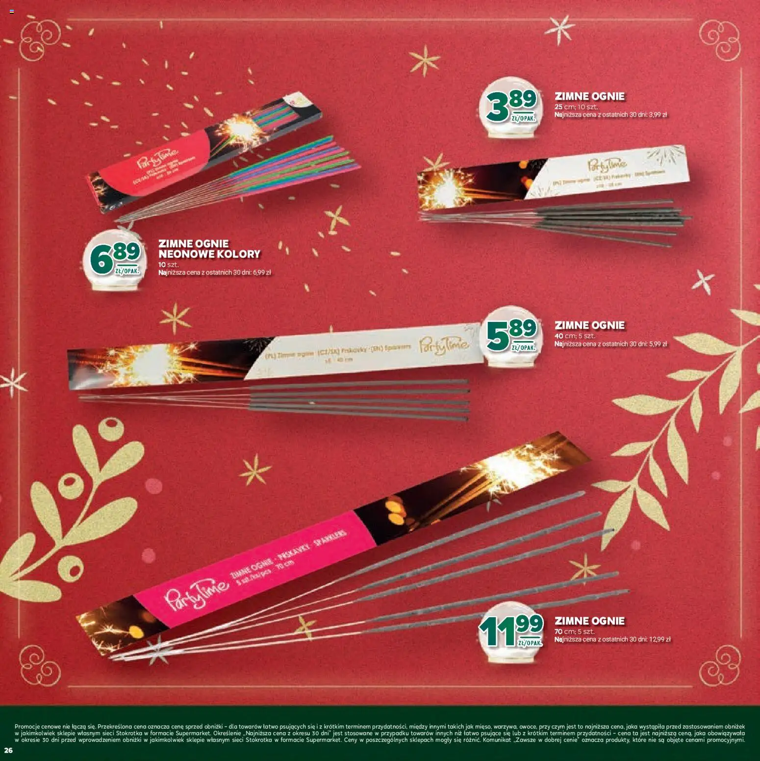 Stokrotka Gazetka - Boże Narodzenie od 11.12.2025 | Strona: 26 | Produkty: Stokrotka, Zimne ognie
