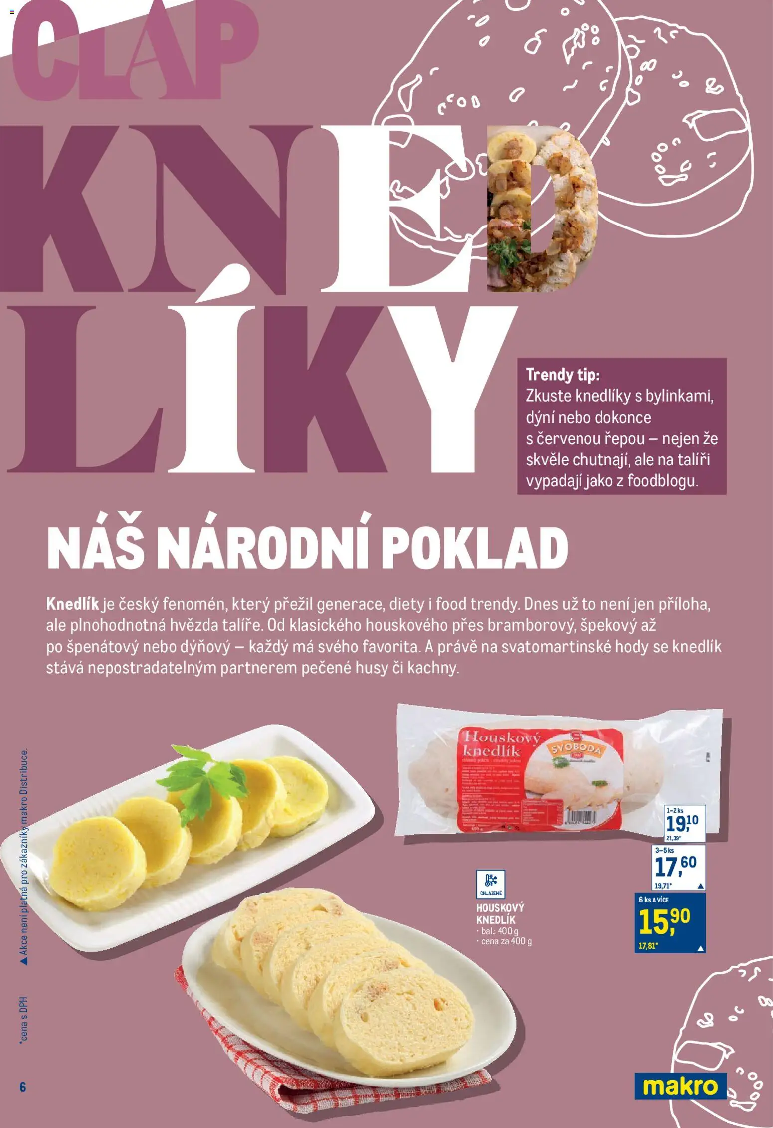 Makro leták - Pro milovníky jídla od 05.11.2025 | Strana: 6 | Produkty: Husy