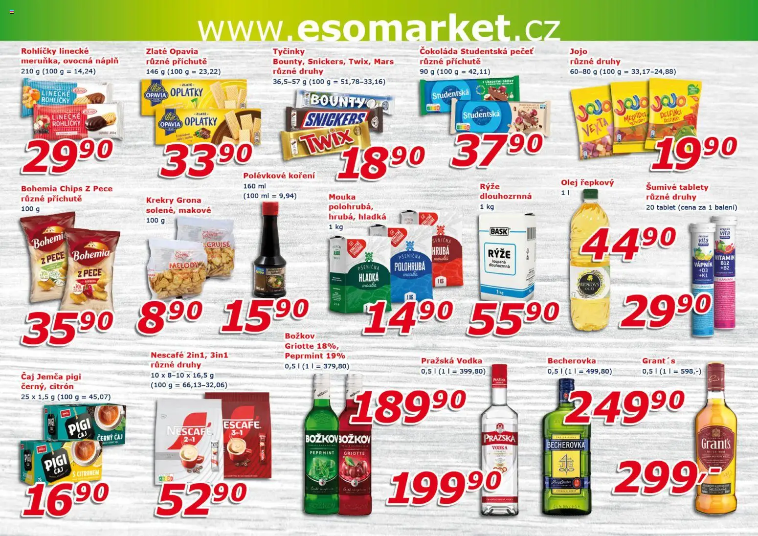 Eso market leták od 04.03.2026 | Strana: 6 | Produkty: Olej, Čaj, Koření, Nescafé