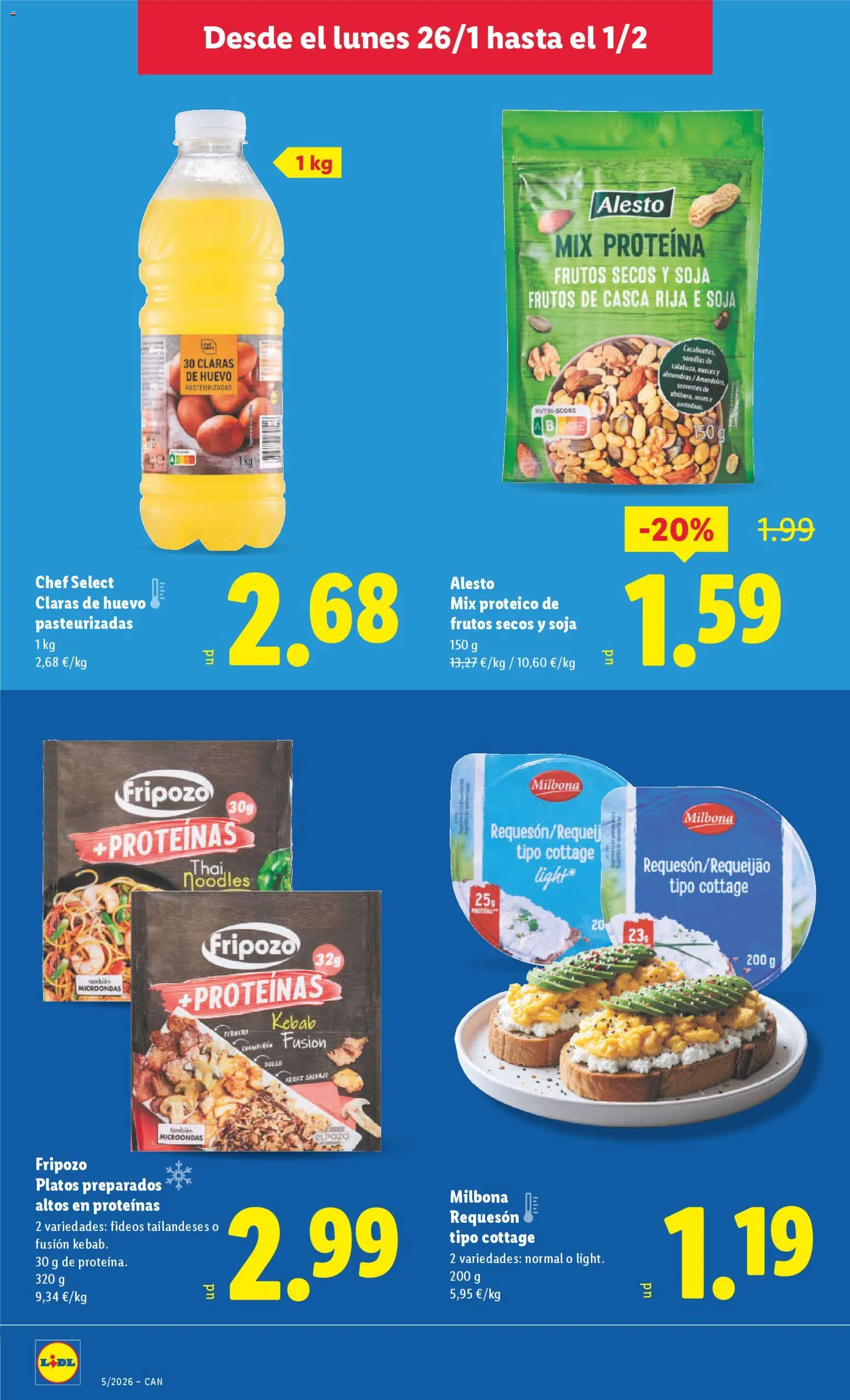 Lidl - Canarias │ válido desde el 26.01.2026 | Página: 28 | Productos: Arroz, Fideos, Frutos secos