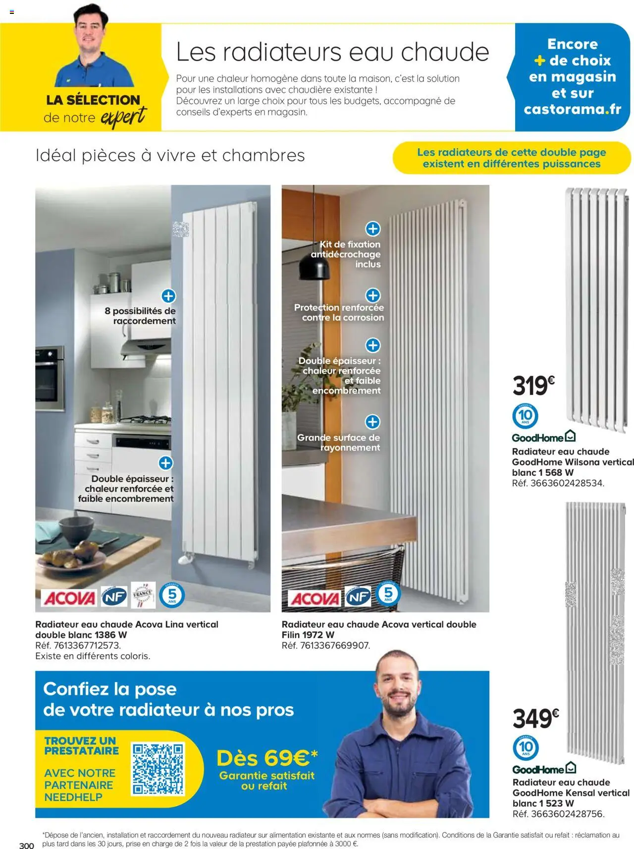 {H1} | Page: 300 | Produits: Prise, Radiateur