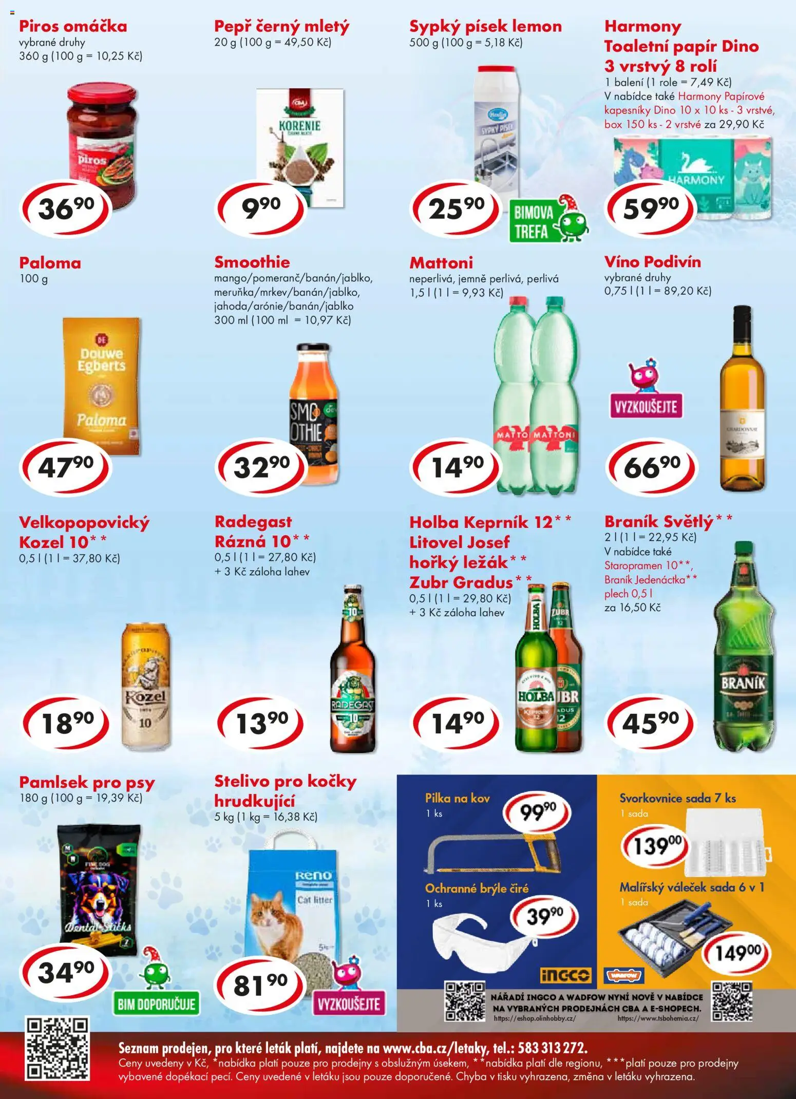 CBA leták - Premium od 07.01.2026 | Strana: 4 | Produkty: Mattoni, Staropramen, Stelivo, Radegast