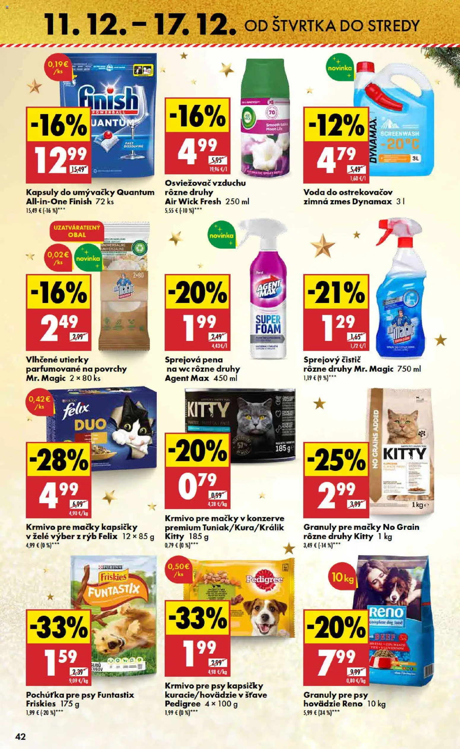 Nové Biedronka akcie – leták je platný od 11.12.2025 | Strana: 42 | Produkty: Osviežovač vzduchu, Felix, Air Wick