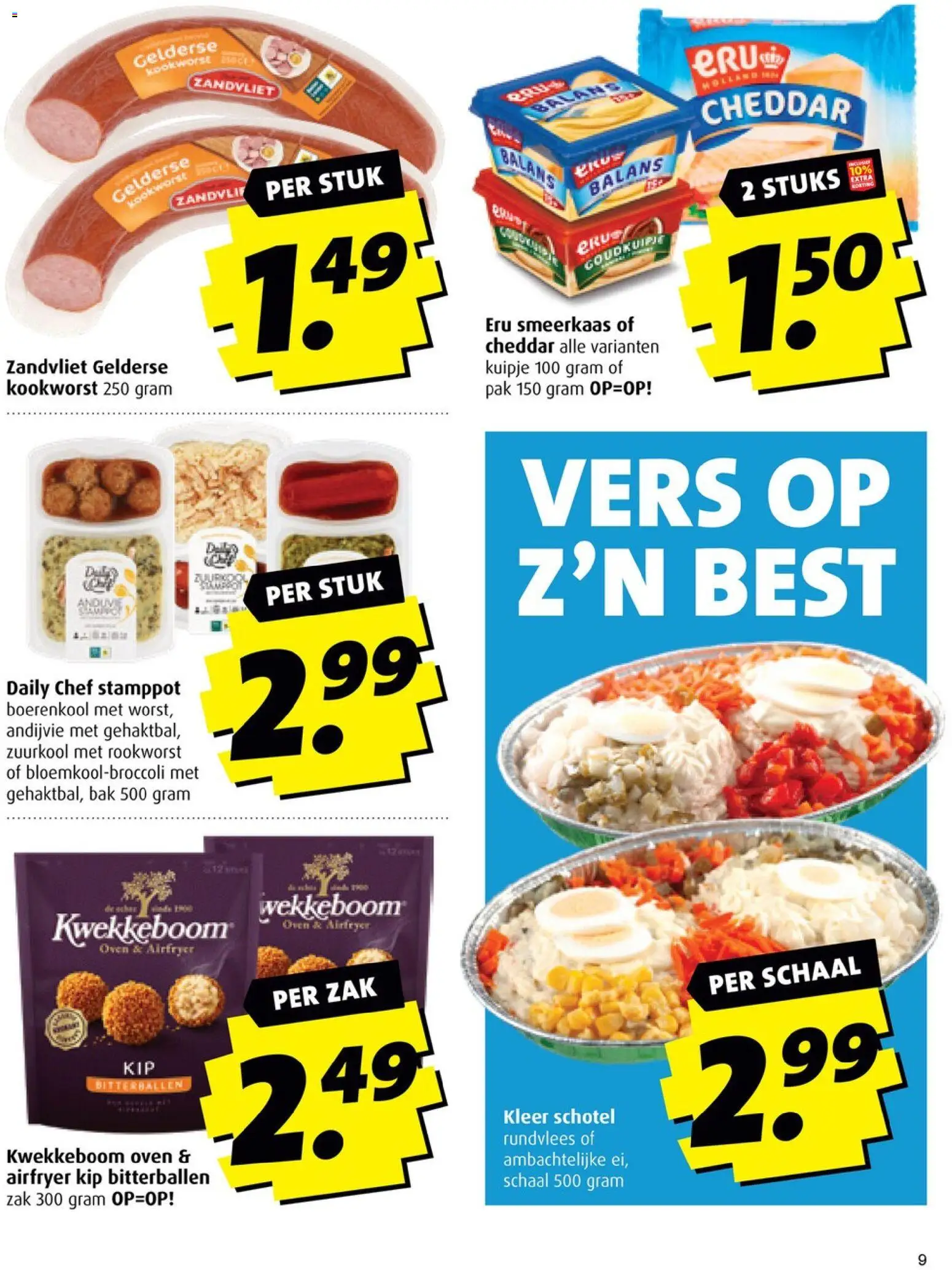 {H1} | Pagina: 9 | Producten: Boerenkool, Oven, Cheddar, Kip