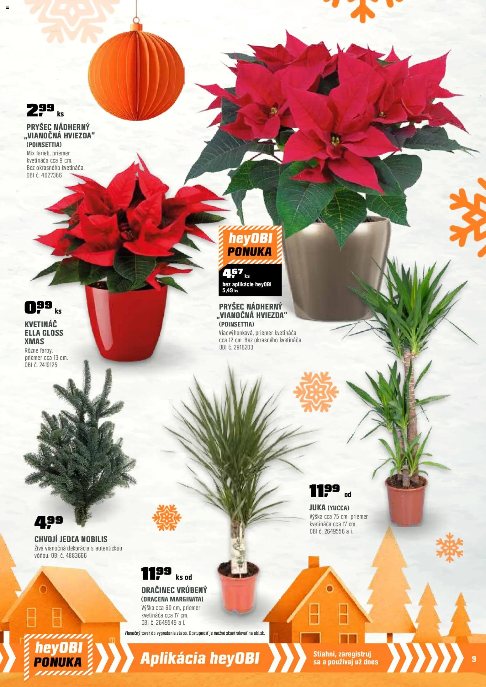 Nové OBI akcie – leták je platný od 01.12.2025 | Strana: 9 | Produkty: Kvetináč