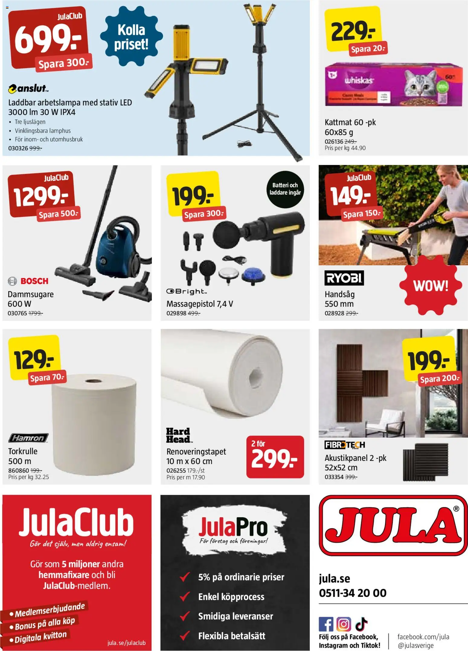 Jula reklamblad aktuell från 15.01.2026 | Sida: 20 | Produkter: Dammsugare, Batteri, Laddare, Massagepistol