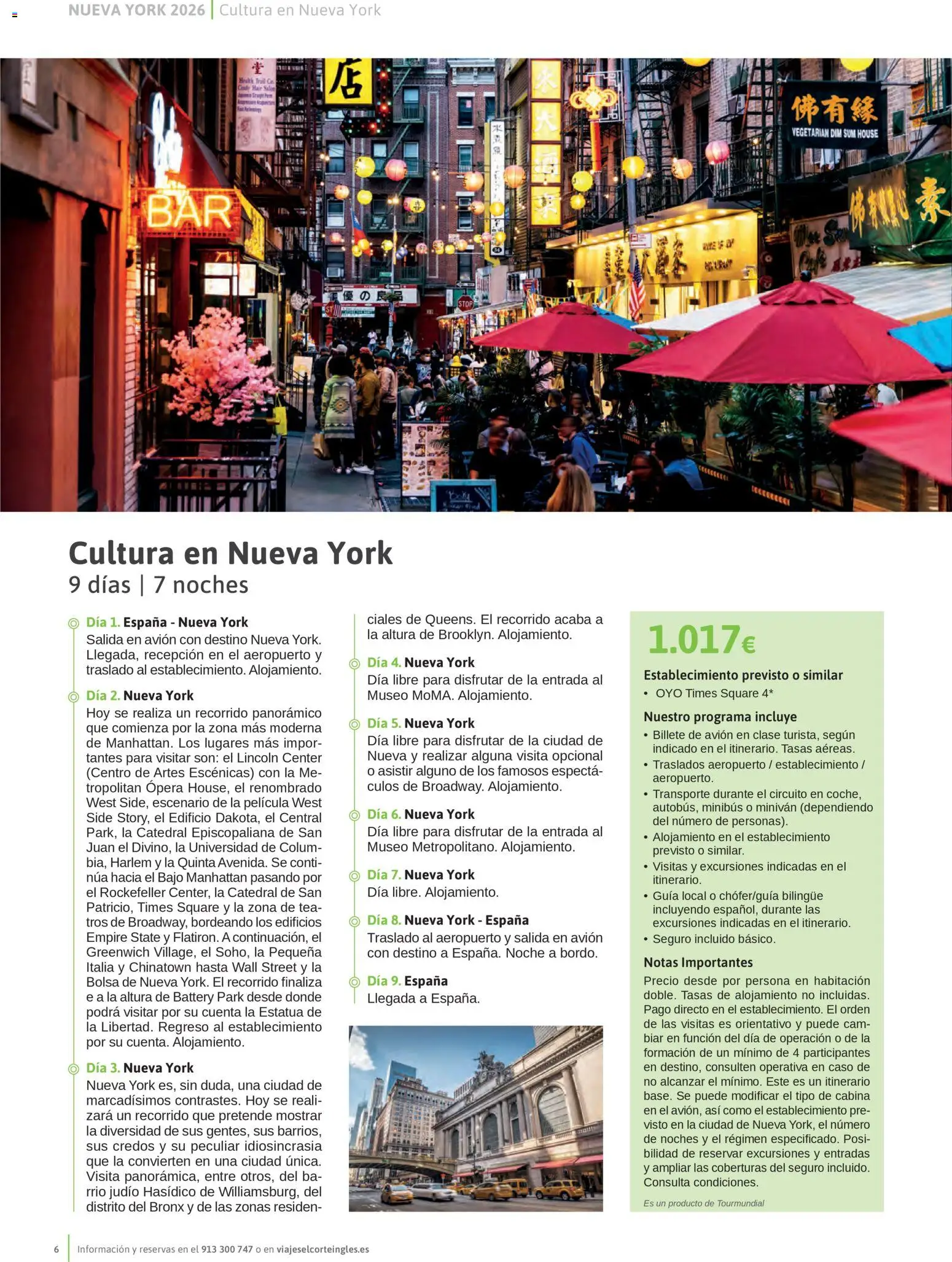 Viajes El Corte Inglés Nueva York │ válido desde el 14.01.2026 | Página: 6 | Productos: Bolsa