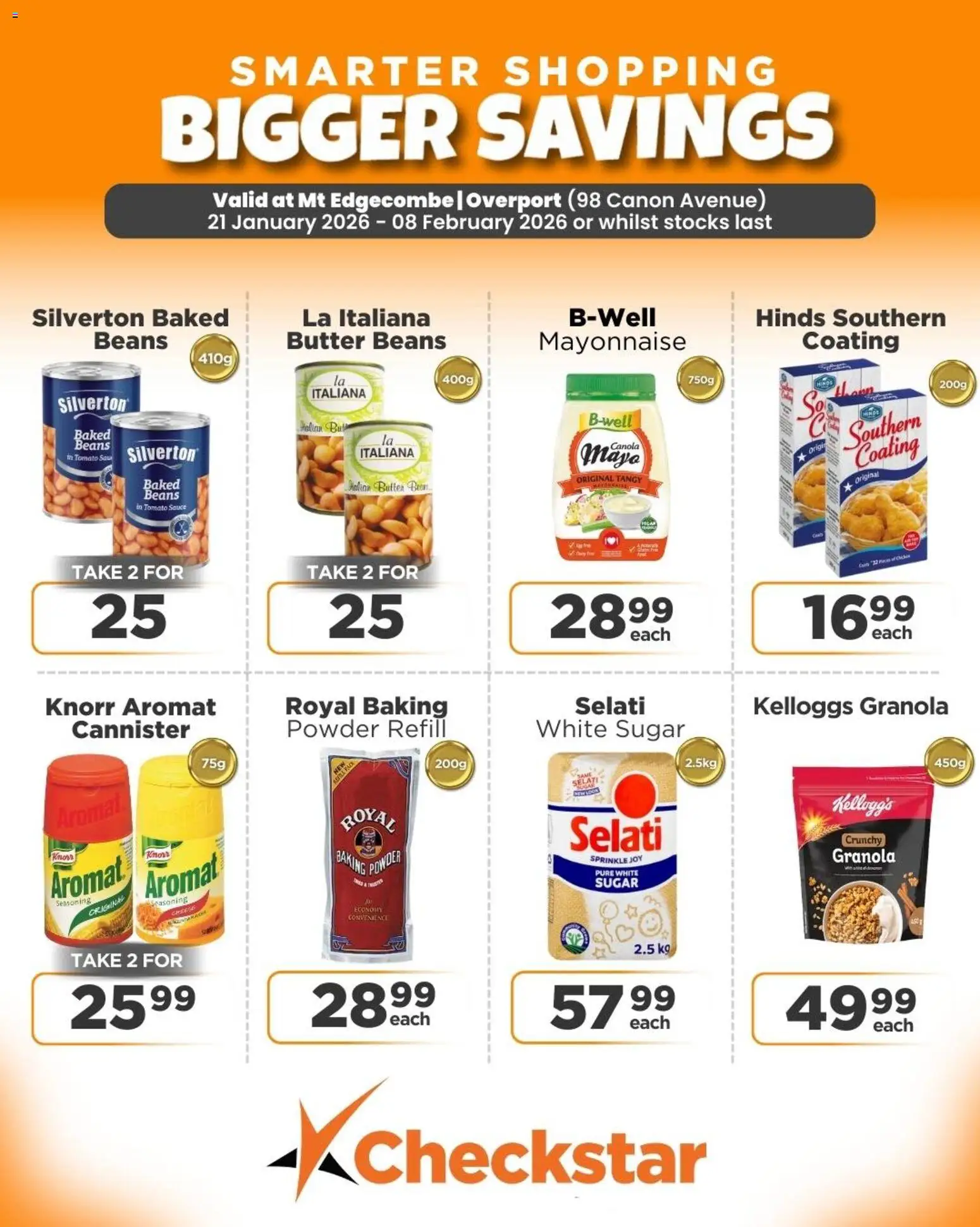 New Check Star catalogue – valid from 21.01.2026 | Page: 9 | Products: Beans, Cannister, Seasoning, Tomato sauce