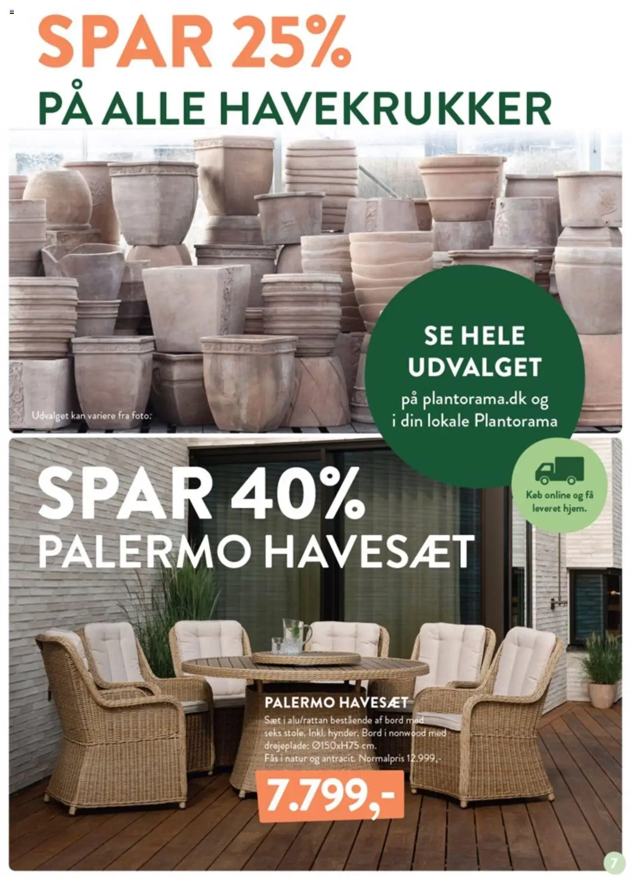 Plantorama tilbudsavis – gyldig fra 05.09.2025 | Side: 7 | Produkter: Bord