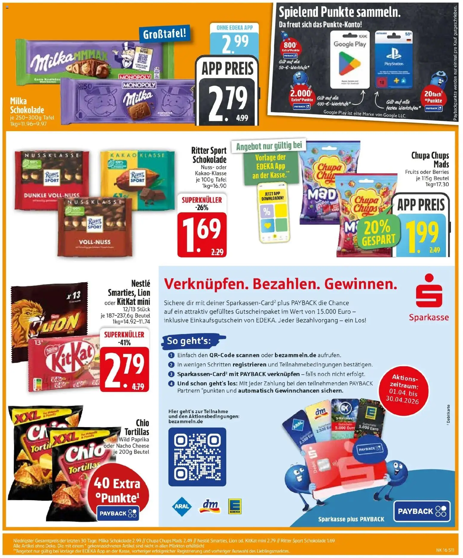 Edeka prospekt Garching	 – gültig ab 13.04.2026 | Seite: 13 | Produkte: Schokolade, Ritter sport, Milka, Paprika