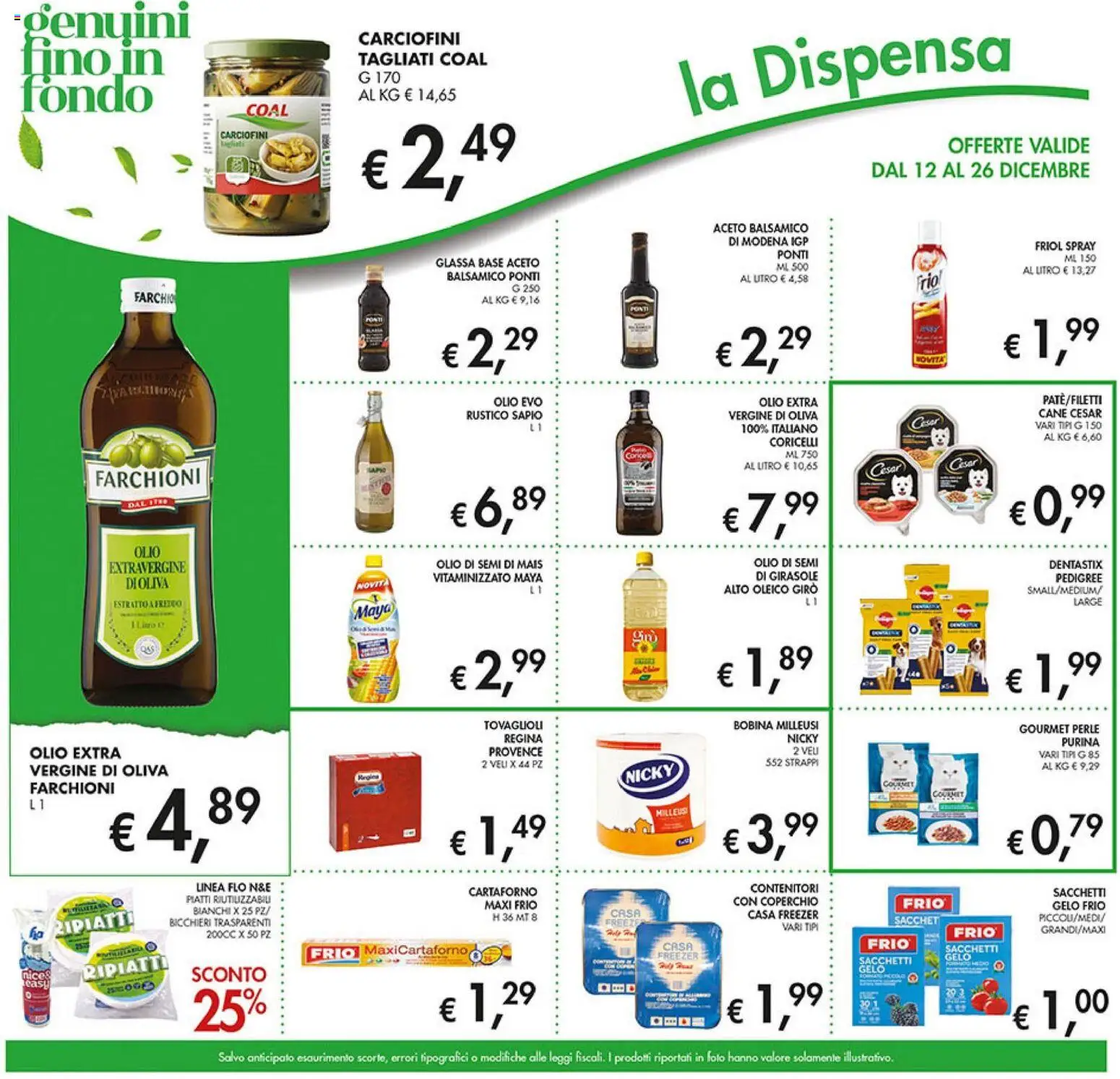 Volantino Coal del 12.12.2025 | Pagina: 21 | Prodotti: Olio, Freezer, Aceto, Glassa