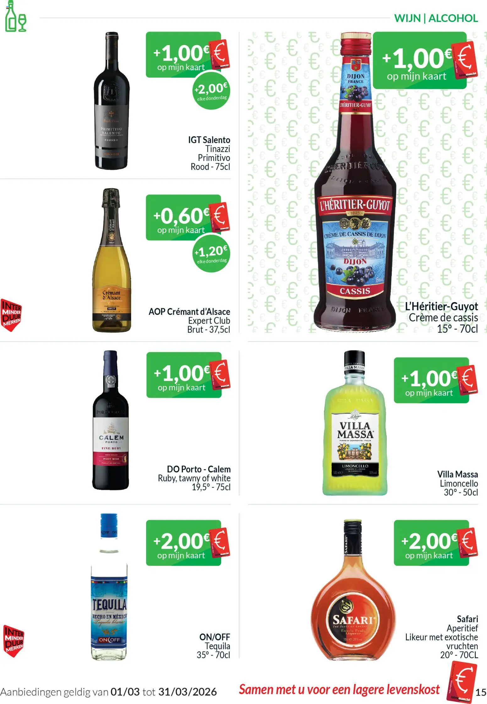 {H1} | Pagina: 15 | Producten: Fruit, Alcohol, Crème, Kaart