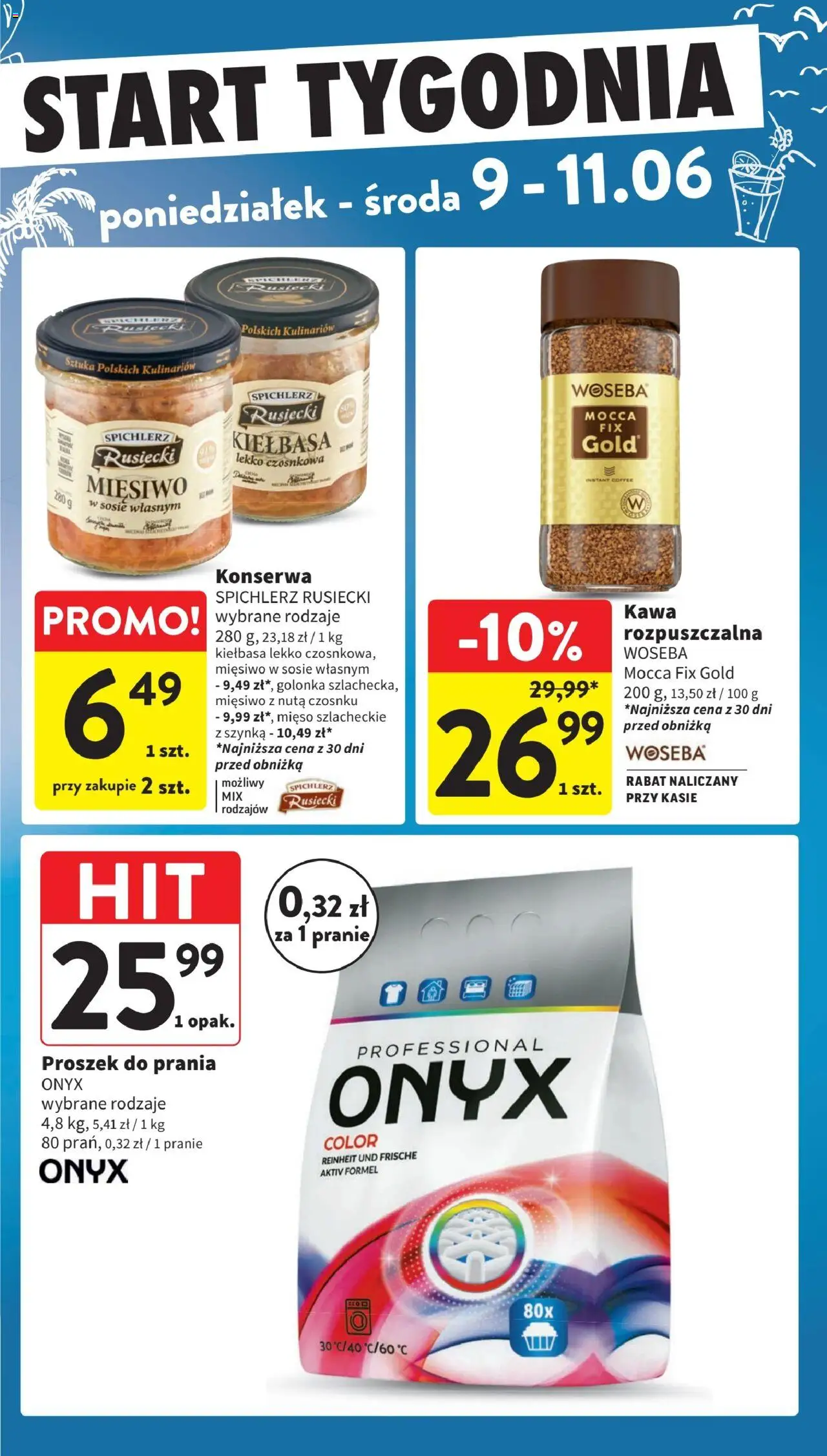 Intermarche Gazetka od 05.06.2025 | Strona: 47 | Produkty: Mięso, Kawa rozpuszczalna, Szynka, Proszek do prania