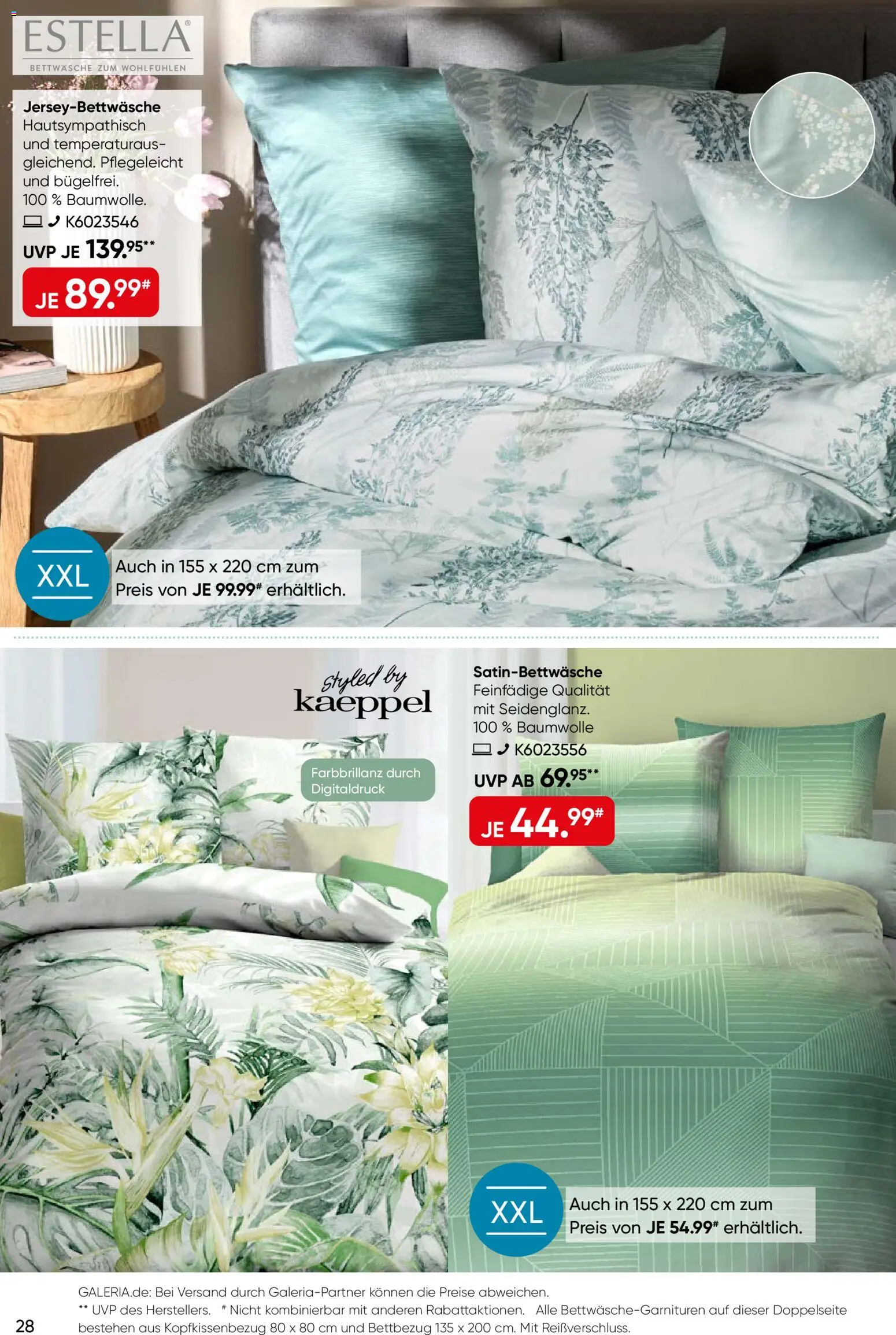 Galeria Karstadt Kaufhof Prospekt 	 – gültig ab 04.03.2026 | Seite: 28 | Produkte: Bettwäsche