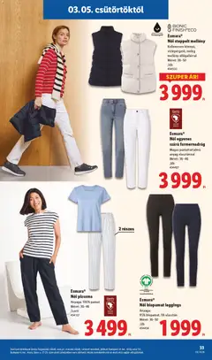 Esmara® Női pizsama, Anyaga: 100% pamut. Méret: 36-46 /szett - amely érvényes a következő dátumtól: 05.03.2026 | Oldal: 33