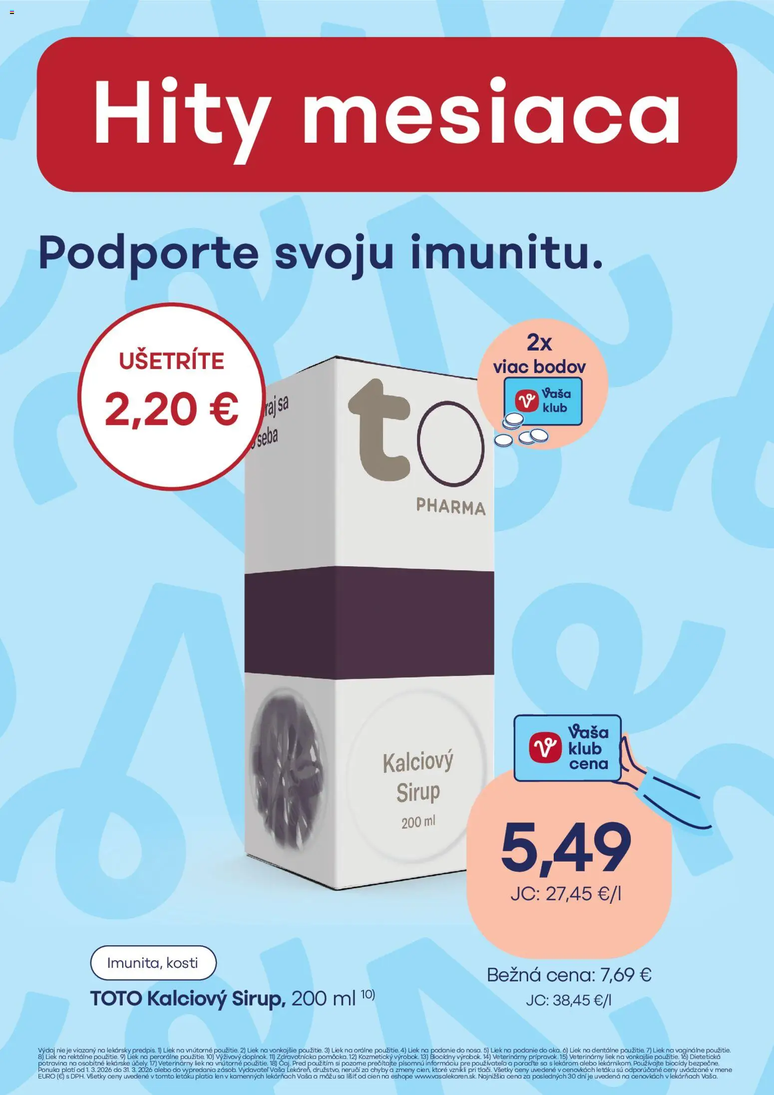 Nové Vaša lekáreň akcie – leták je platný od 01.03.2026 | Strana: 10
