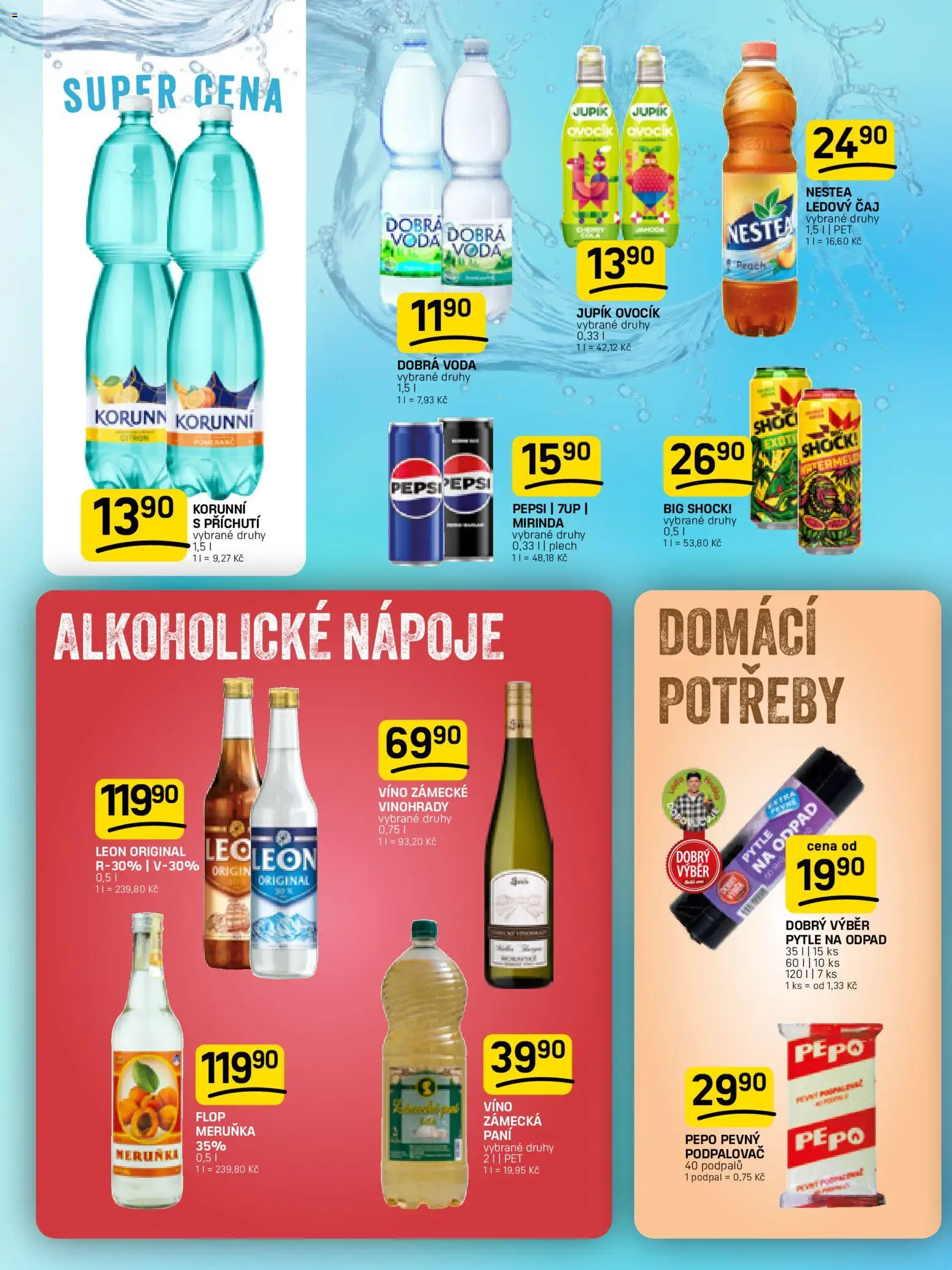 Flop leták od 08.04.2026 | Strana: 10 | Produkty: Nestea, Čaj, Pepsi, Alkoholické nápoje