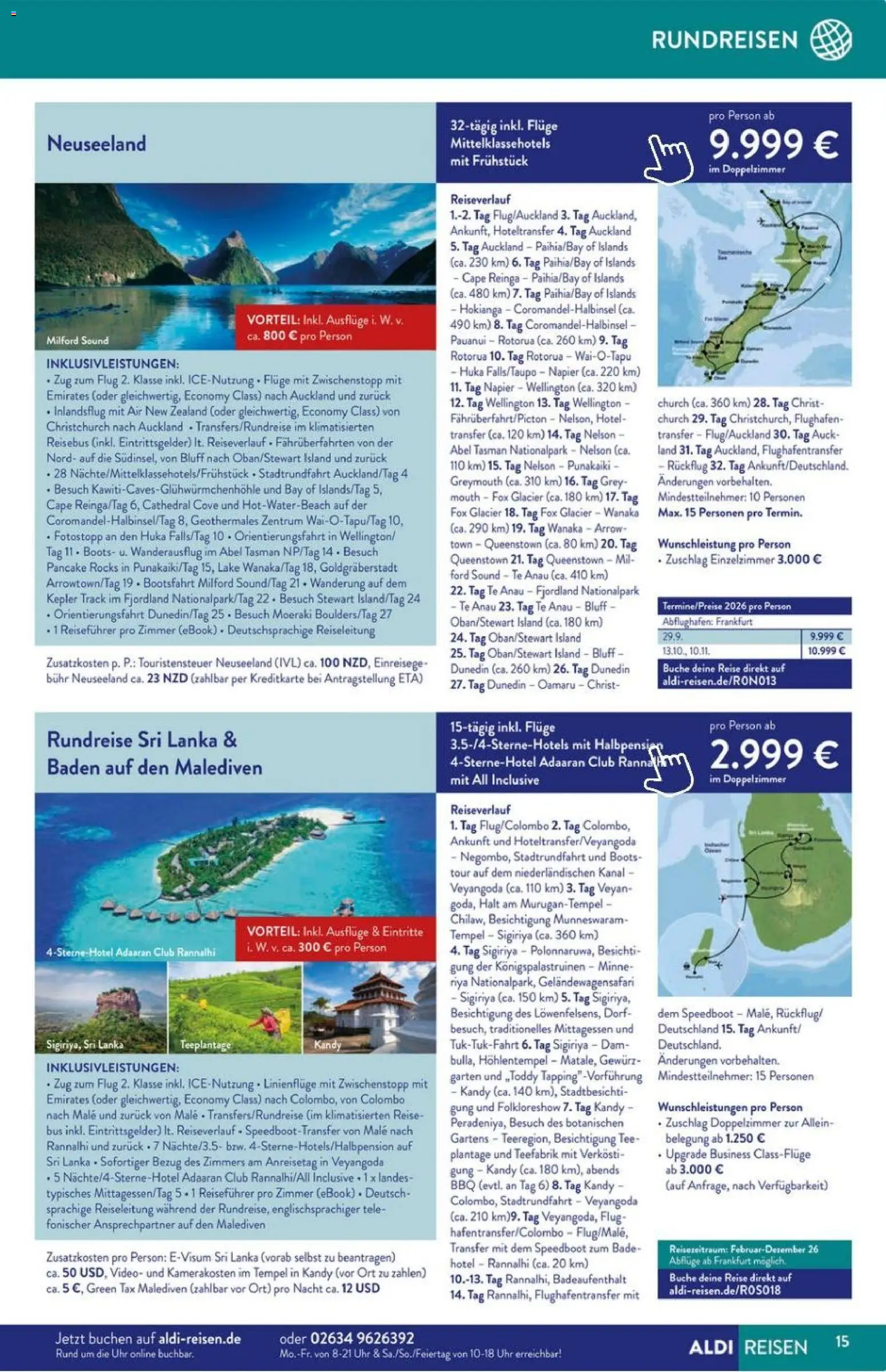 Aldi Süd Reisemagazin November 2025 – gültig ab 01.11.2025 | Seite: 15