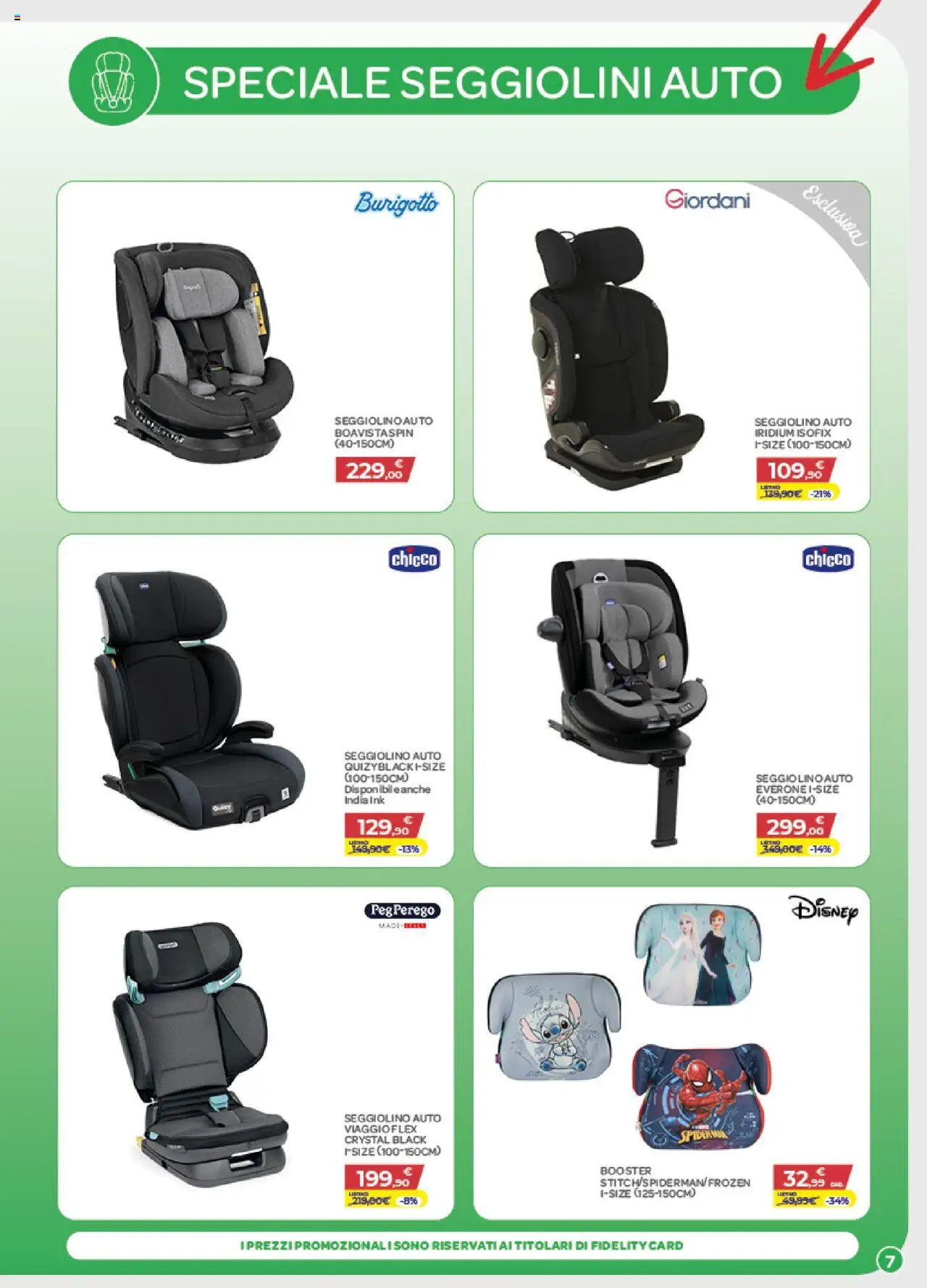 Volantino Bimbo store del 28.08.2025 | Pagina: 7 | Prodotti: Seggiolino
