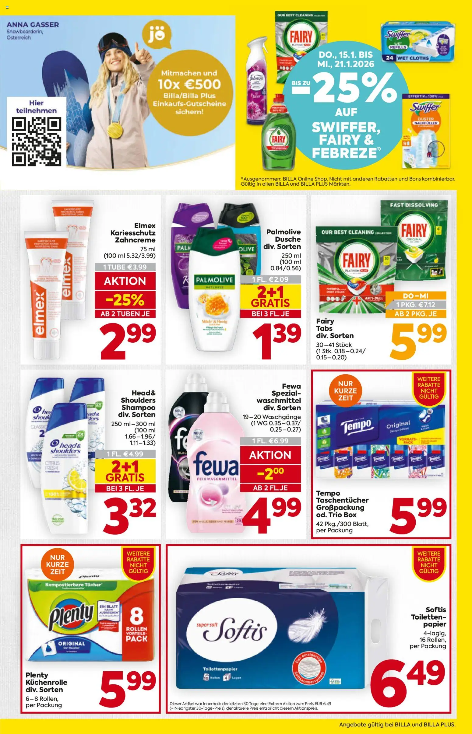 Billa Flugblatt - Kärnten gültig ab 15.01.2026 | Seite: 19 | Produkte: Box, Dusche, Shampoo, Waschmittel
