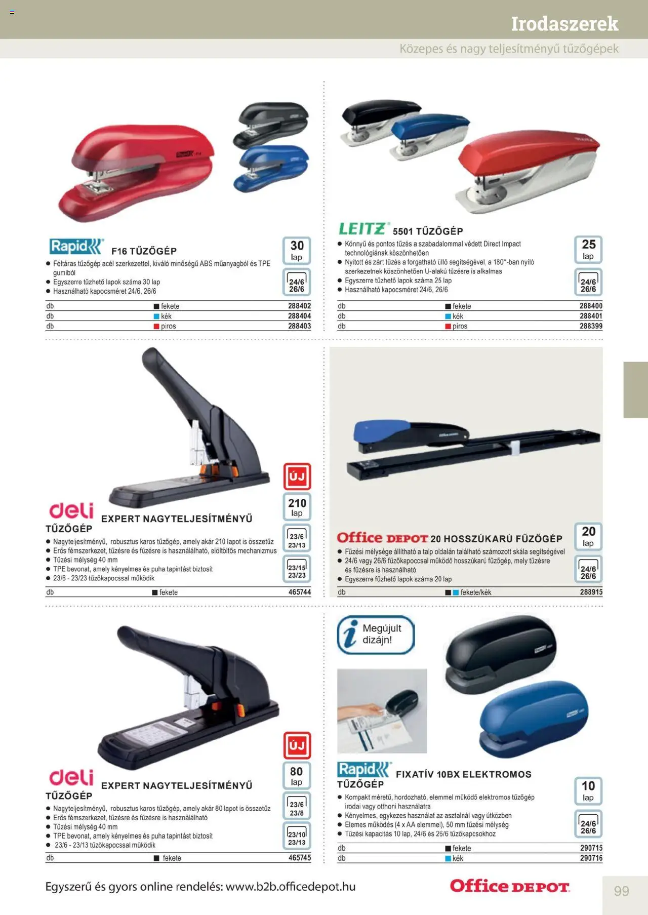 Office Depot akciós ujság - amely érvényes a következő dátumtól: 10.04.2025 | Oldal: 99