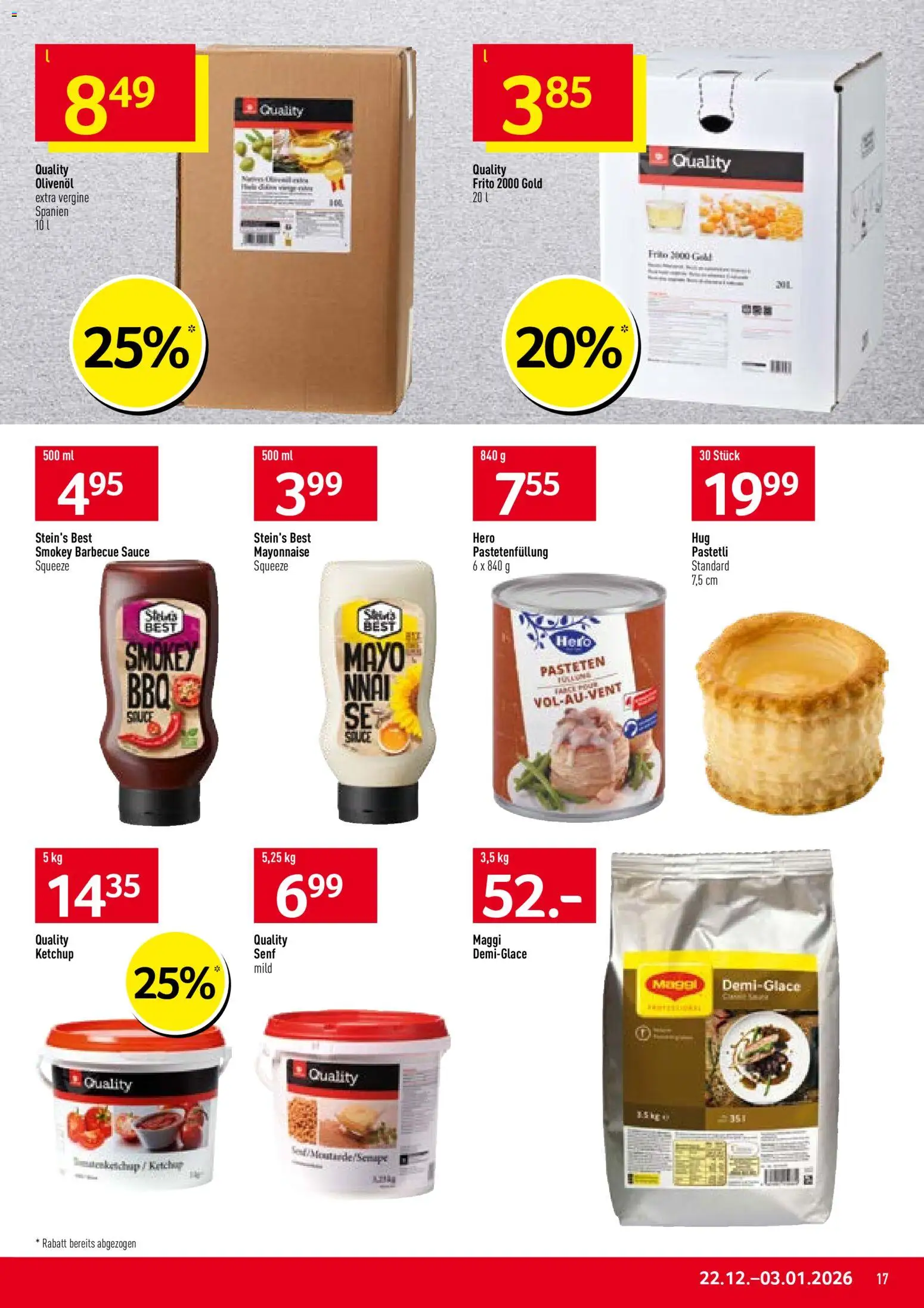 Prodega Aktionen – gültig ab 22.12.2025 | Seite: 17 | Produkte: Ketchup, Mayonnaise