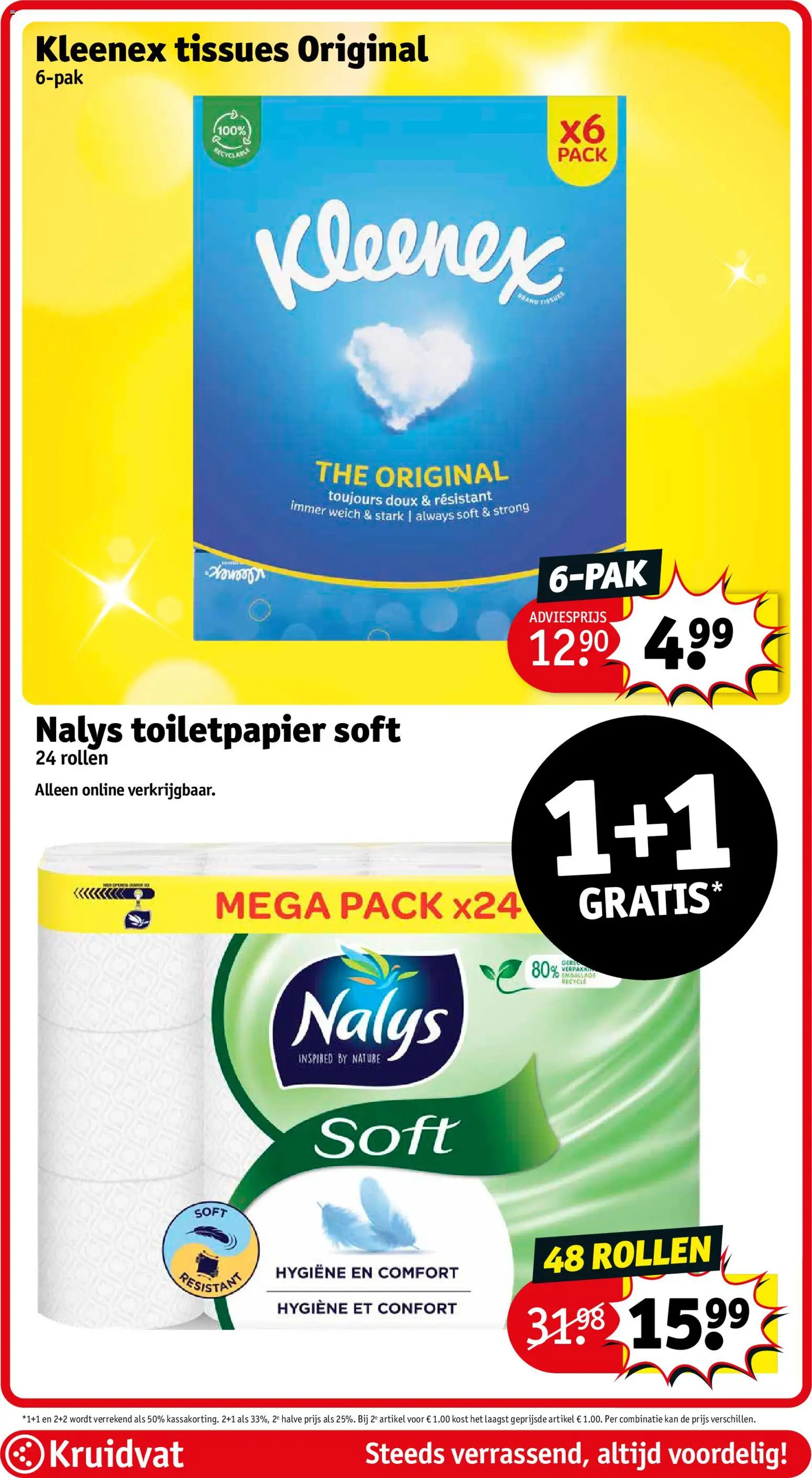 {H1} | Pagina: 75 | Producten: Kan, Toilet, Tissues, Toiletpapier