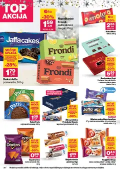 Mercator katalog akcije – veljaven od 18.12.2025 | Stran: 28 | Izdelki: Napolitanke, Mlečna rezina, Rogljički, Beljakovinska ploščica