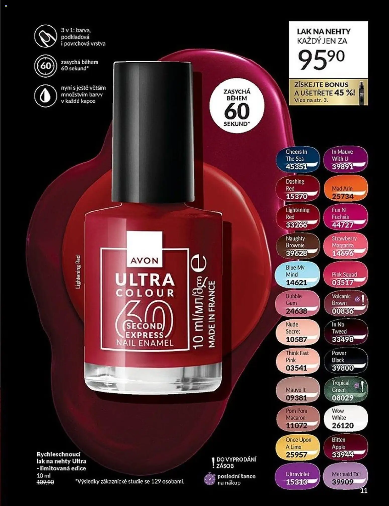 Avon Katalog 04/2026 od 01.04.2026 | Strana: 11 | Produkty: Brownie, Nehty, Barvy, Lak na nehty