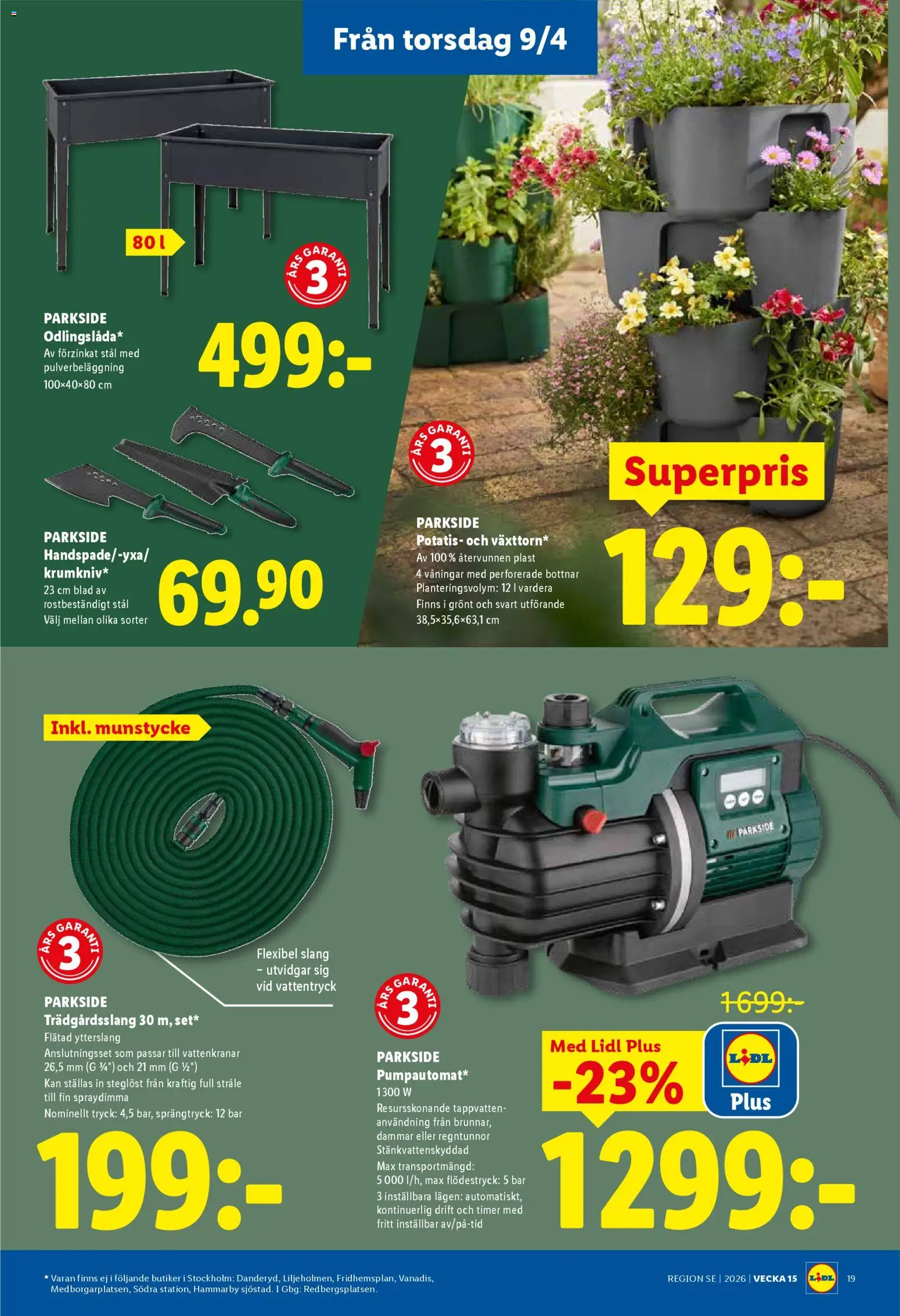 Lidl reklamblad aktuell från 06.04.2026 | Sida: 22 | Produkter: Trädgårdsslang, Potatis