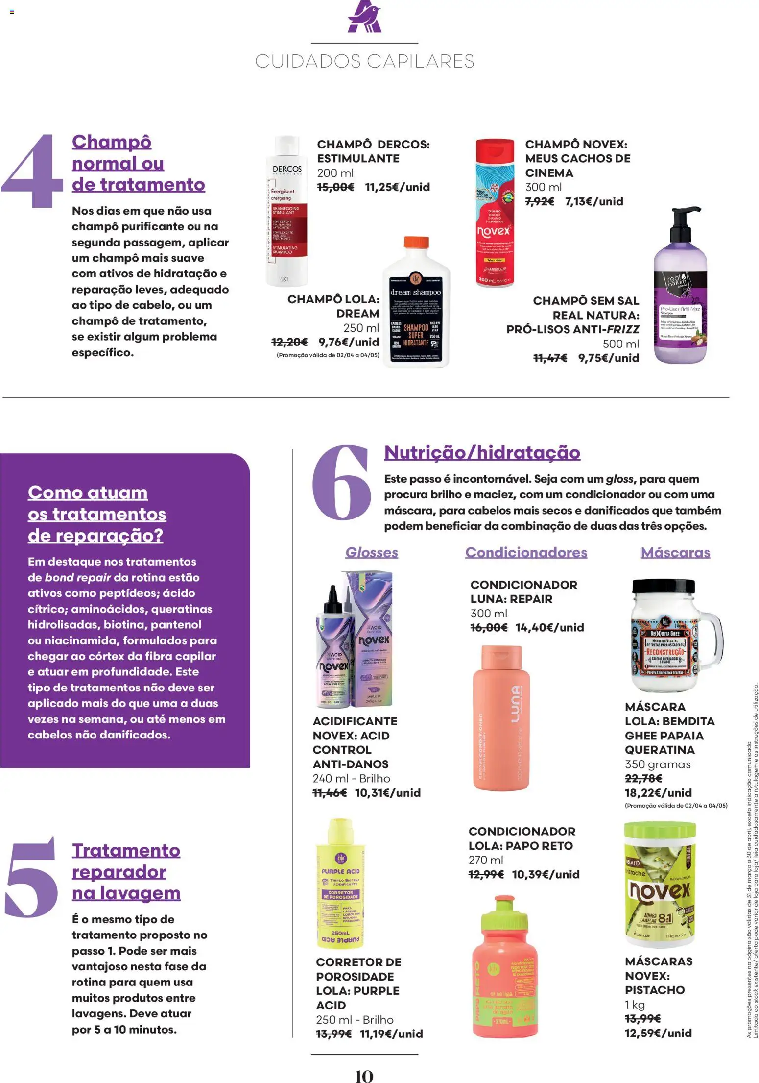 Auchan - Capilares Especial Bebé │ válido de 01.04.2026 | Página: 10 | Produtos: Shampoo, Condicionador, Corretor, Sal