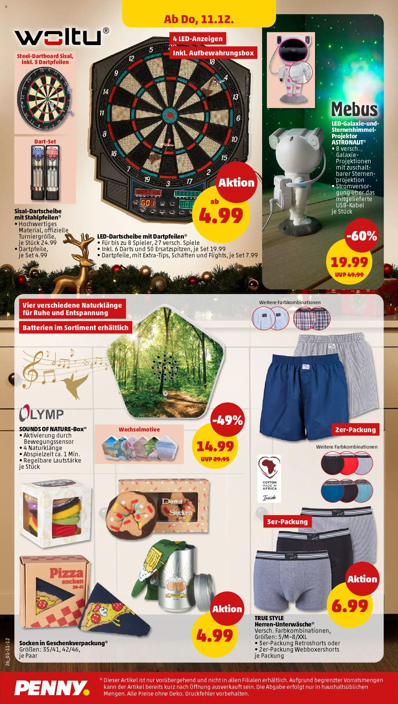Penny Prospekt 	 – gültig ab 08.12.2025 | Seite: 30 | Produkte: Batterien, Socken, Pizza