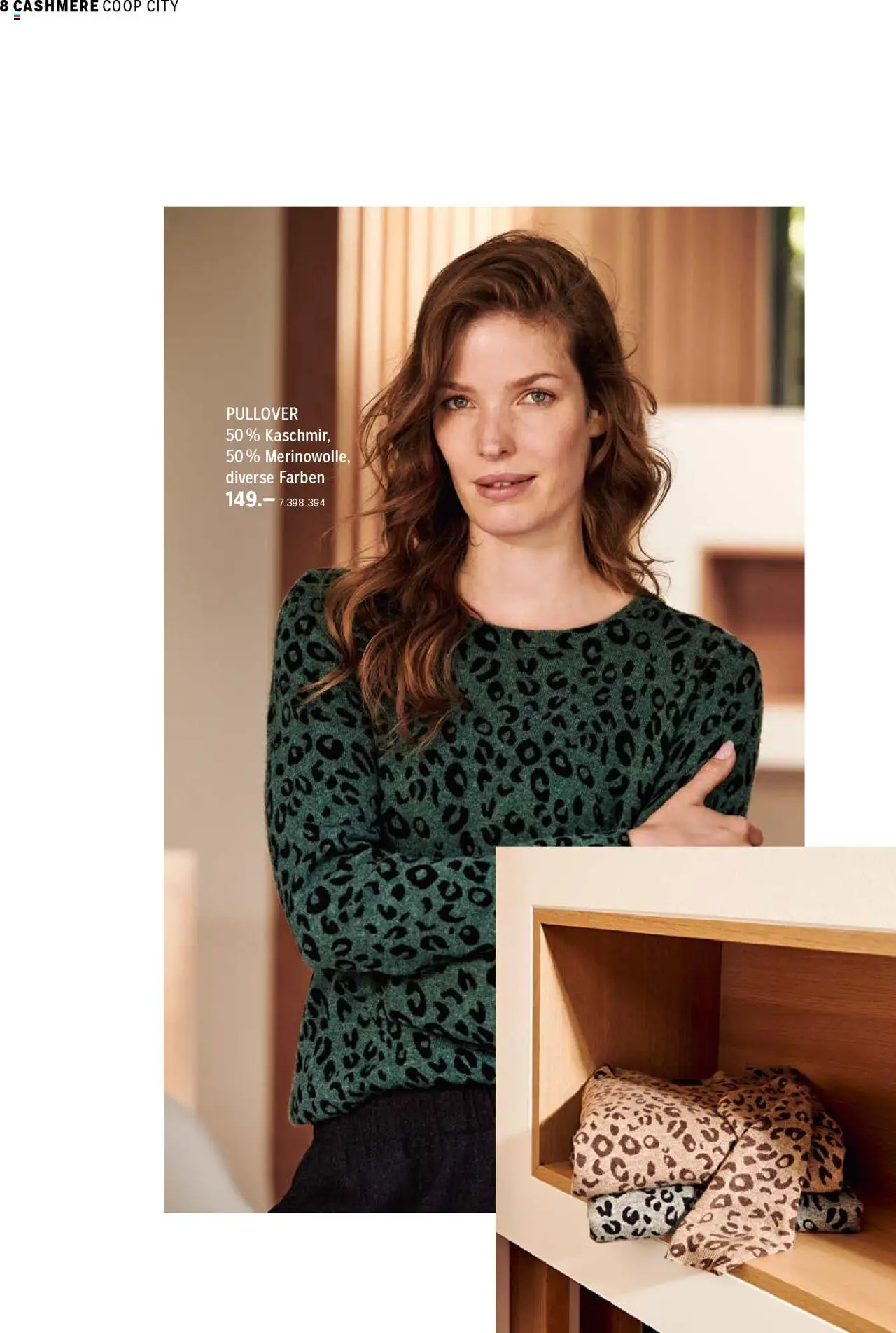 Coop City Aktionen Cashmere Kollektion – gültig ab 01.10.2025 | Seite: 8 | Produkte: Pullover