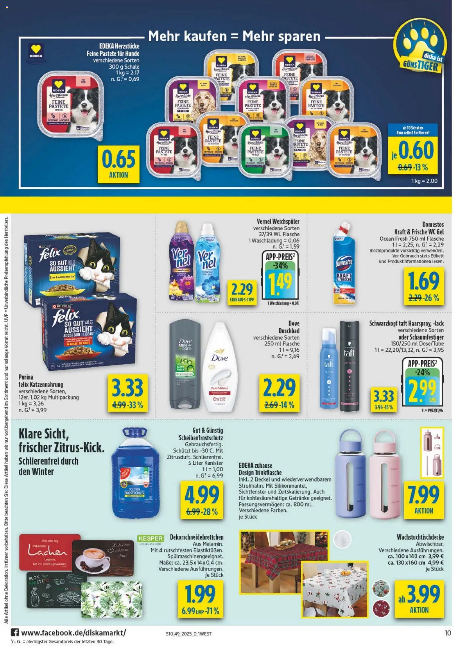 Diska - Diska Angebote Bayern KW49 – gültig ab 01.12.2025 | Seite: 10 | Produkte: Weichspüler, Vernel