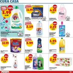 Anteprima del volantino PENNY volantino valido a partire dal 26.03.2026 | Pagina: 16 | Prodotti: Ammorbidente, Detergente, Lavastoviglie, Fragranza
