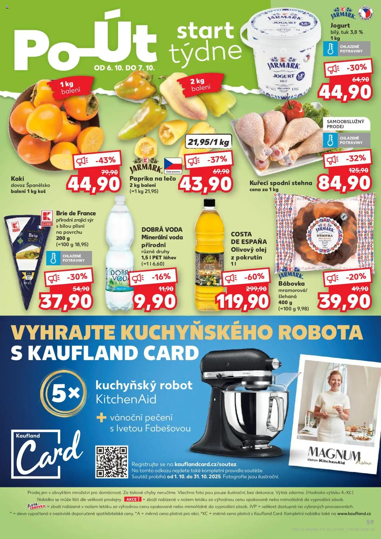 Kaufland leták od 01.10.2025 | Strana: 59 | Produkty: Olivový olej, Voda, Hollandia, Minerální voda
