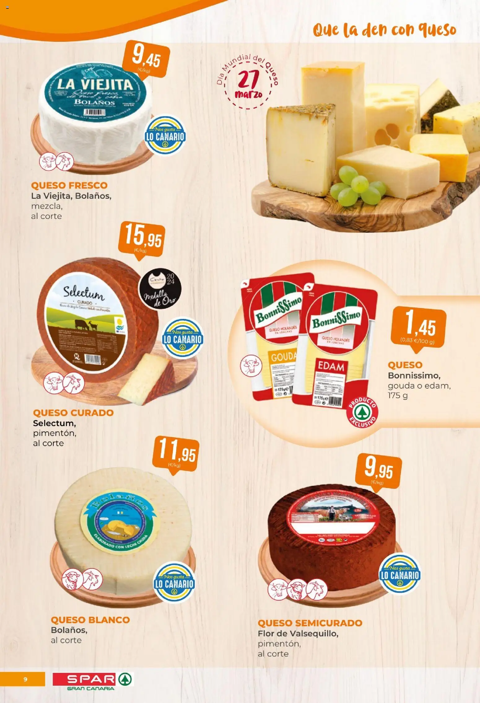 Spar - folleto │ válido desde el 20.03.2026 | Página: 9 | Productos: Leche, Queso, Queso fresco