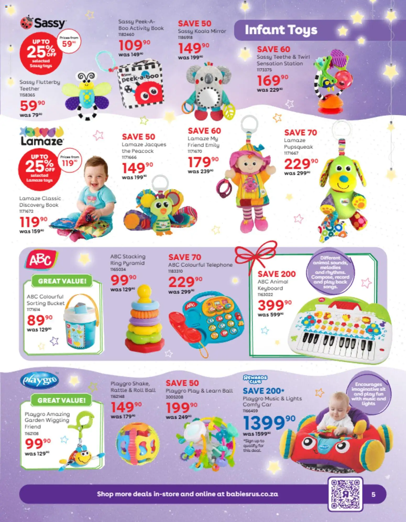 New Babies R Us catalogue – valid from 06.11.2025 | Page: 5 | Products: Keyboard, Toys, Mirror